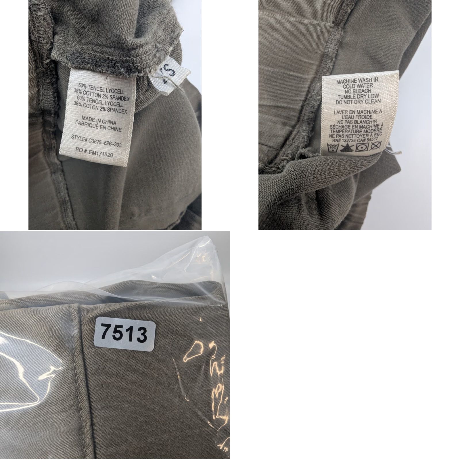 Anthropologie Cloth & Stone Pants Women's XS Olive Green Tencel Lyocell Cotton Blend Spandex Jogger Size 26" / US 2 / IT 38 - 9 Thumbnail