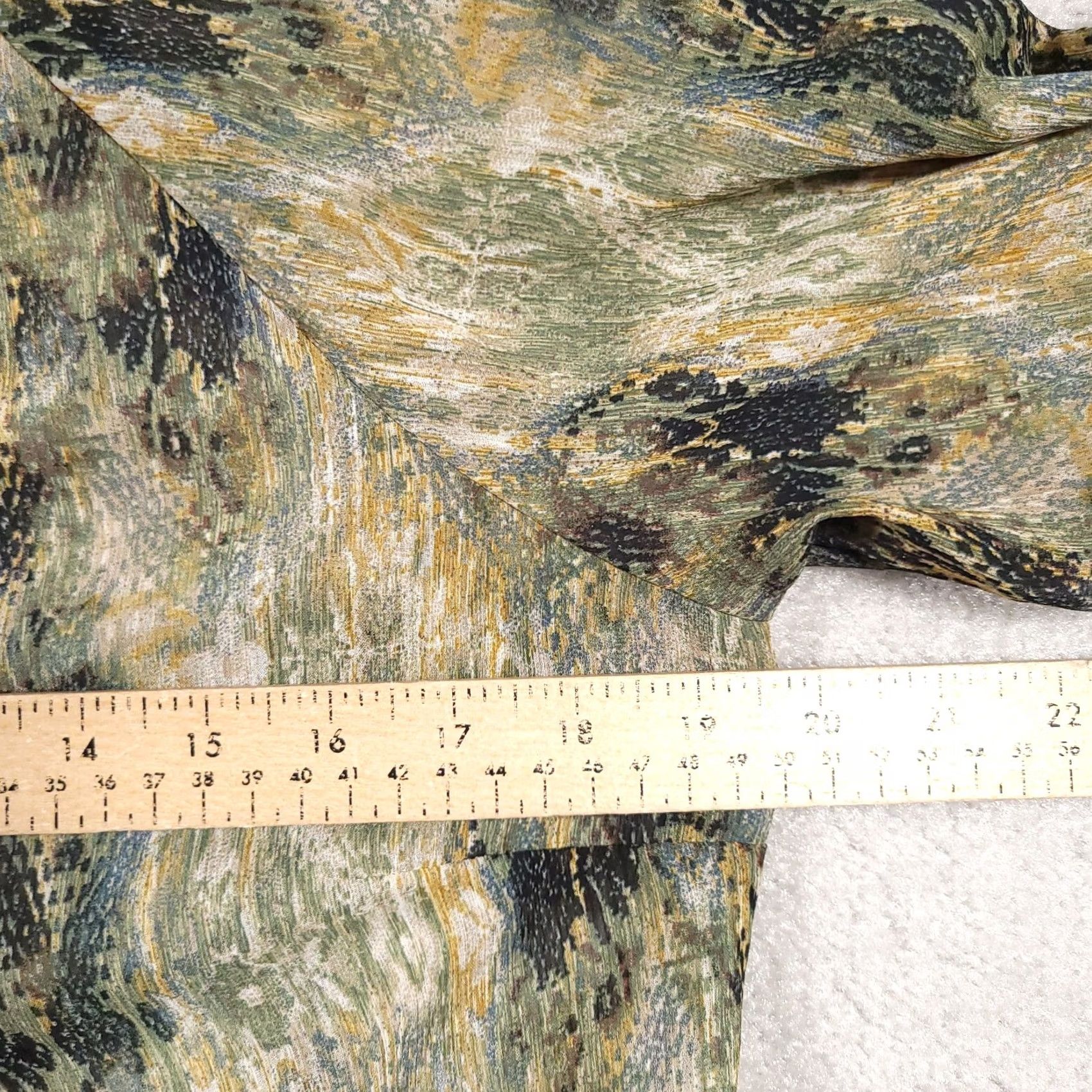 Liz Claiborne Liz Claiborne Shirt Women's PL Petite Green Lightweight Long Sleeve Henley Tie Shirt Size L / US 10 / IT 46 - 6 Thumbnail