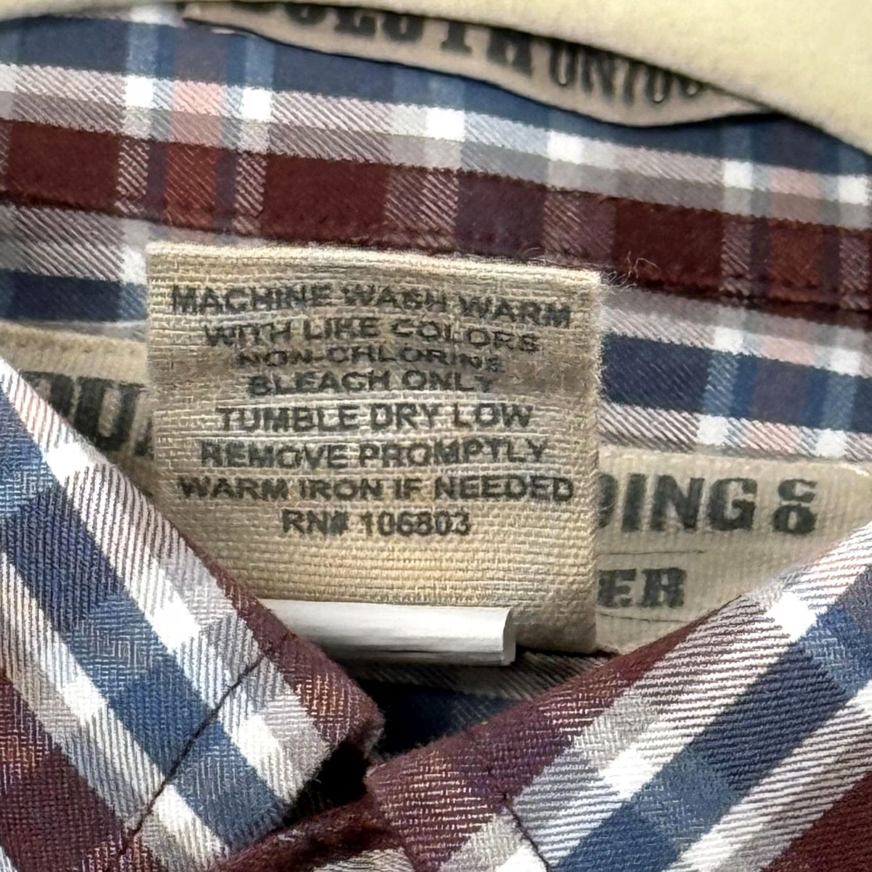 Duluth Trading Company Duluth Trading WrinkleFighter Shirt Button Down Plaid Relaxed Fit Workwear Mens M Size US M / EU 48-50 / 2 - 4 Thumbnail