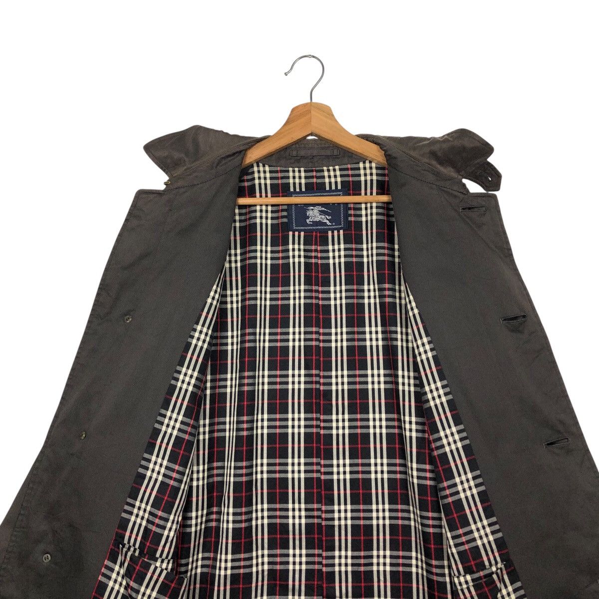 Burberry 📌Vintage Trench Coat Burberrys Long Jacket Nova Check Size US M / EU 48-50 / 2 - 16 Thumbnail