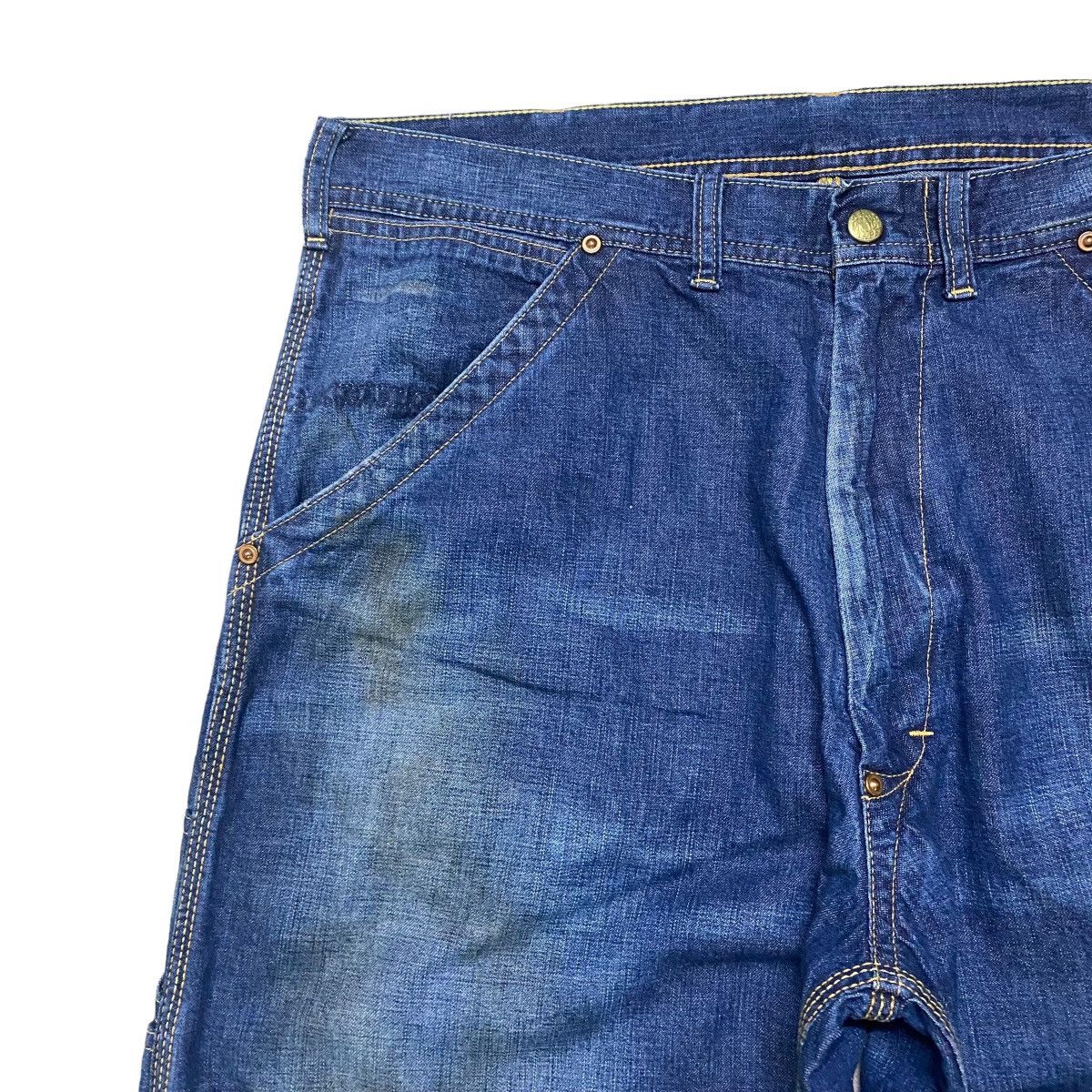 Bape Vintage Bape Denim Carpenter Pants Oiled Coated Size US 34 / EU 50 - 4 Thumbnail