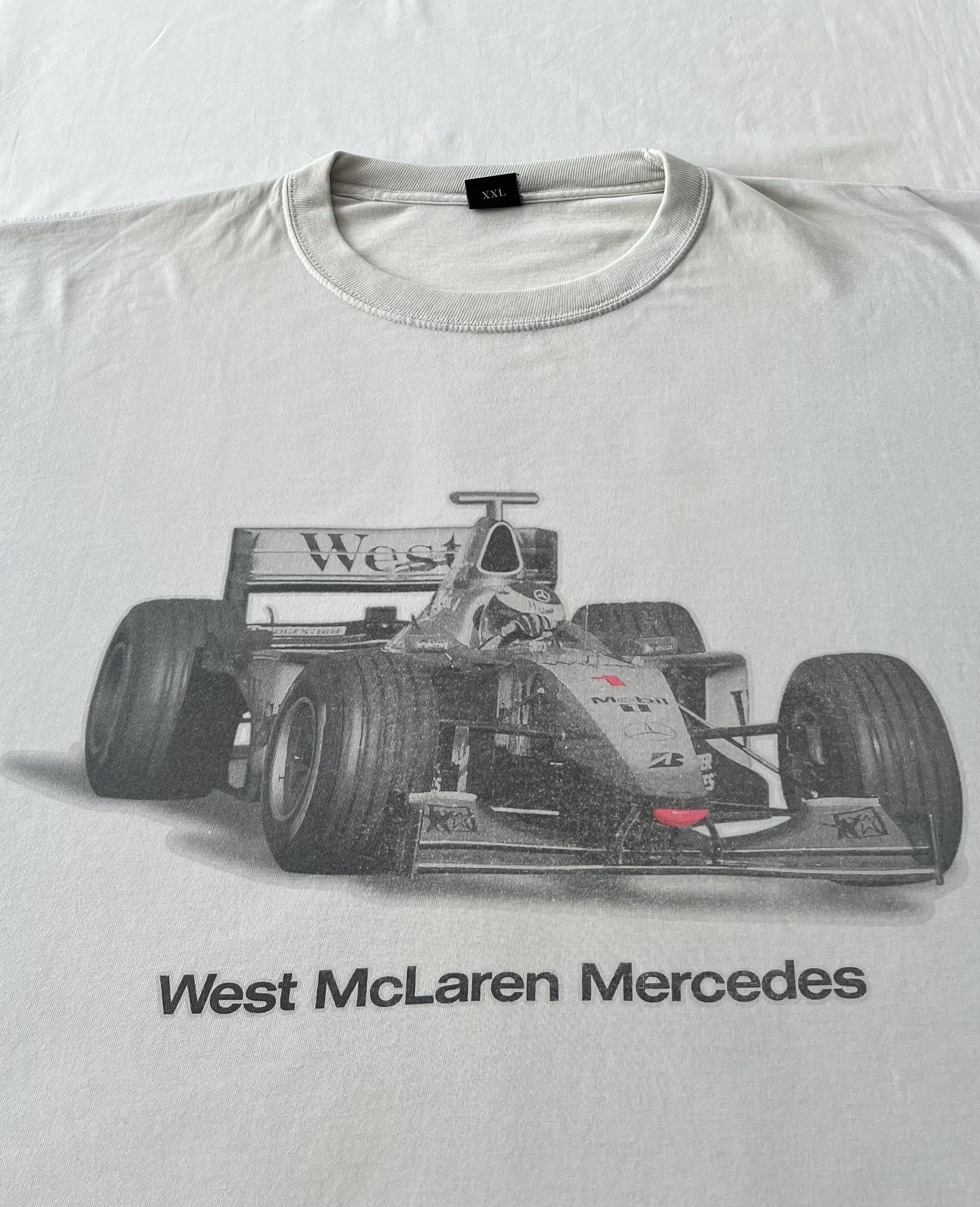 Mercedes-Benz Vintage 90s West McLaren Mercedes Benz F1 Formula 1 T-shirt Size US XXL / EU 58 / 5 - 3 Thumbnail