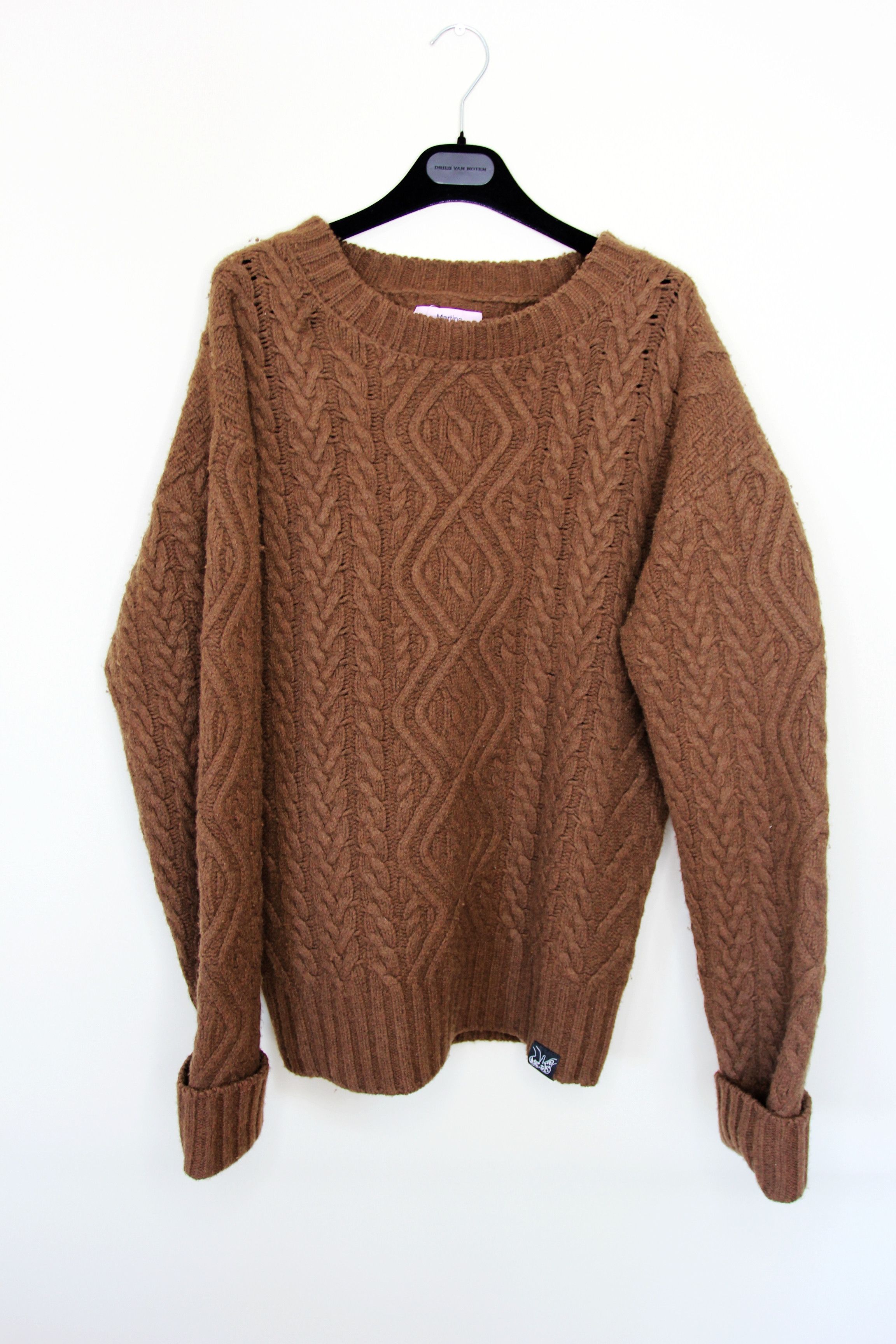 Martine Rose BNWT AW23 MARTINE ROSE BOILED CABLE DOLL CREW SWEATER M Size US M / EU 48-50 / 2 - 2 Thumbnail