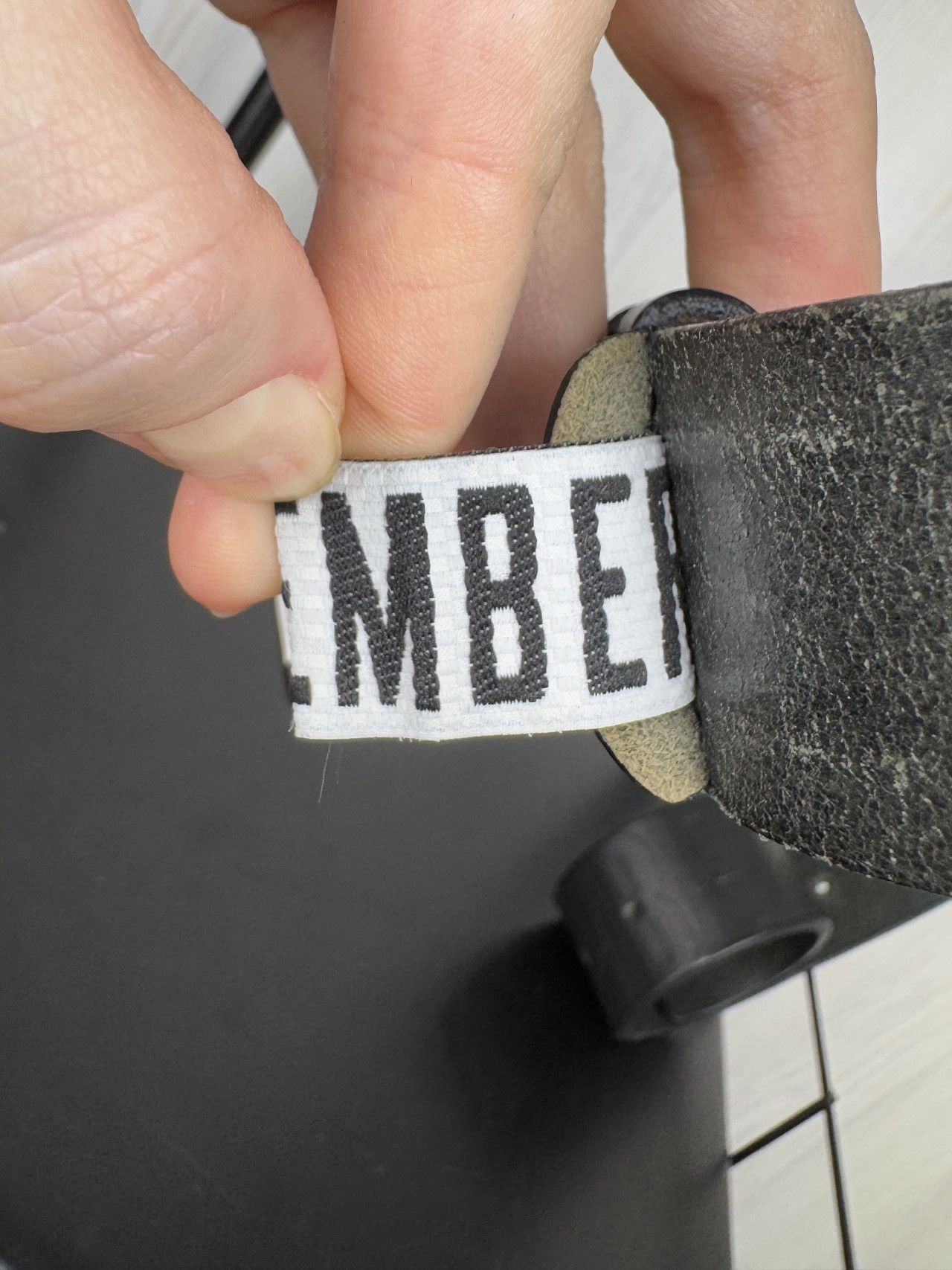 Dirk Bikkembergs Bikkembergs Dirk DB black monogram logo leather belt Size ONE SIZE - 9 Thumbnail
