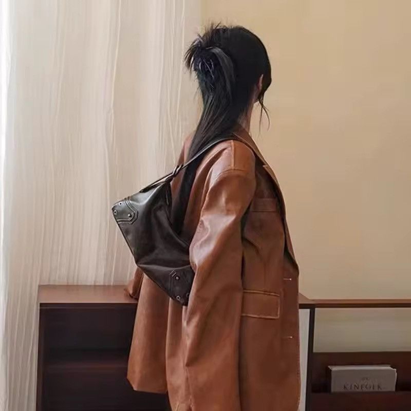 Japanese Brand PU Leather Small Shoulder Bag Size ONE SIZE - 6 Thumbnail