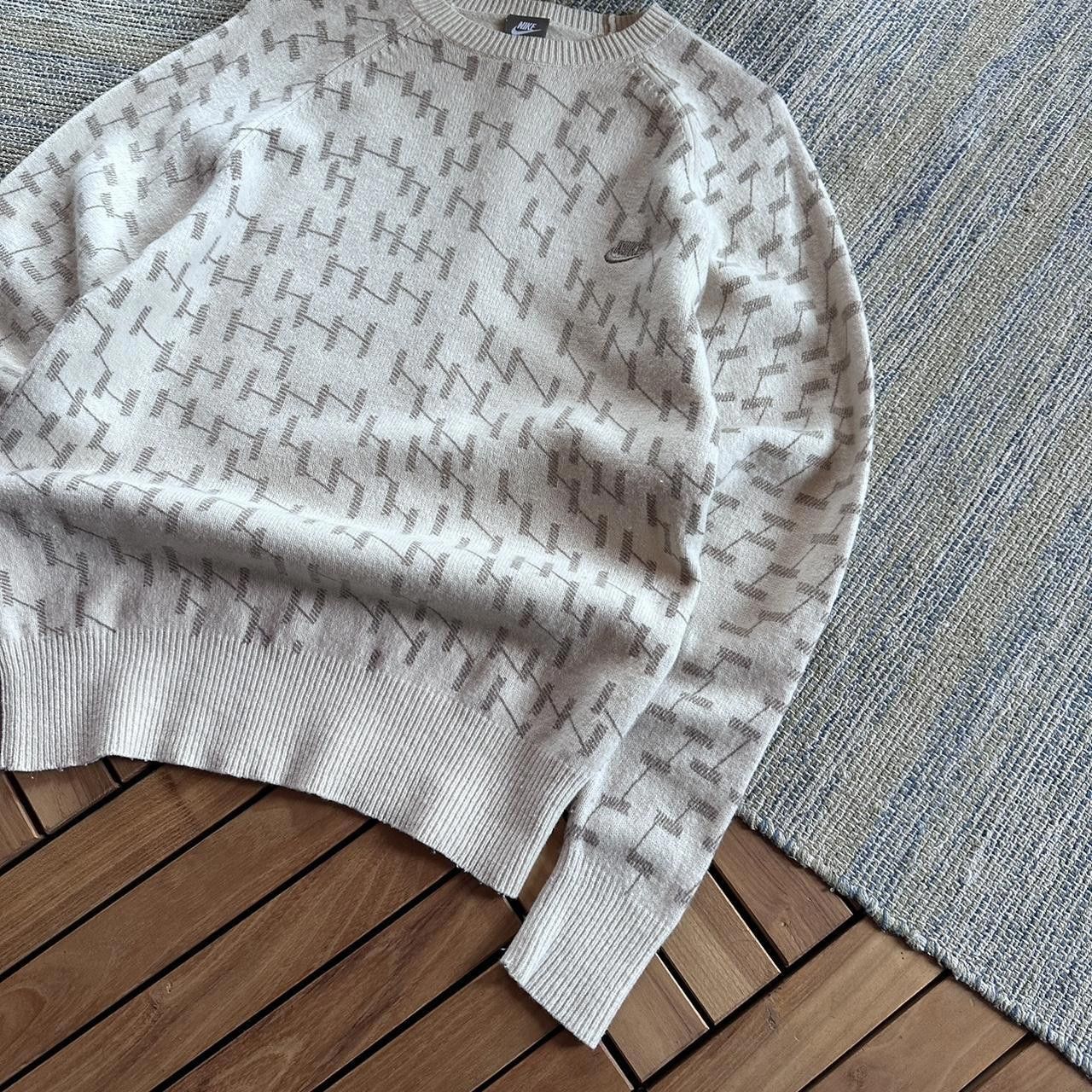 Nike Vintage Y2K Nike Swoosh Logo Knitted Jumper Size US M / EU 48-50 / 2 - 2 Thumbnail