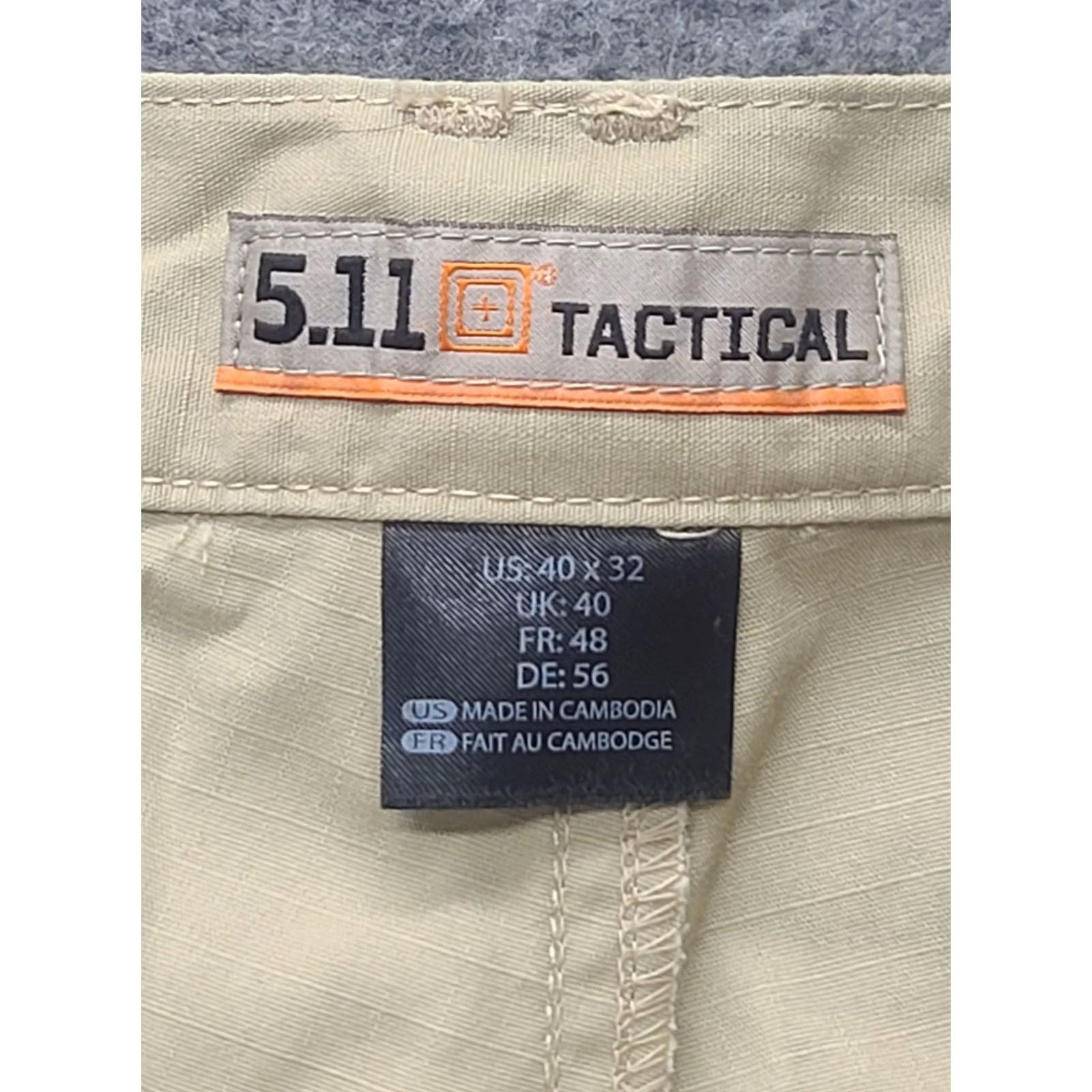 Vintage 5.11 Tactical Pants Mens 40x32 Taclite Pro Regular Cargo Pant Beige 5.11 USA Army Outdoor Navy? Size US 40 / EU 56 - 2 Thumbnail
