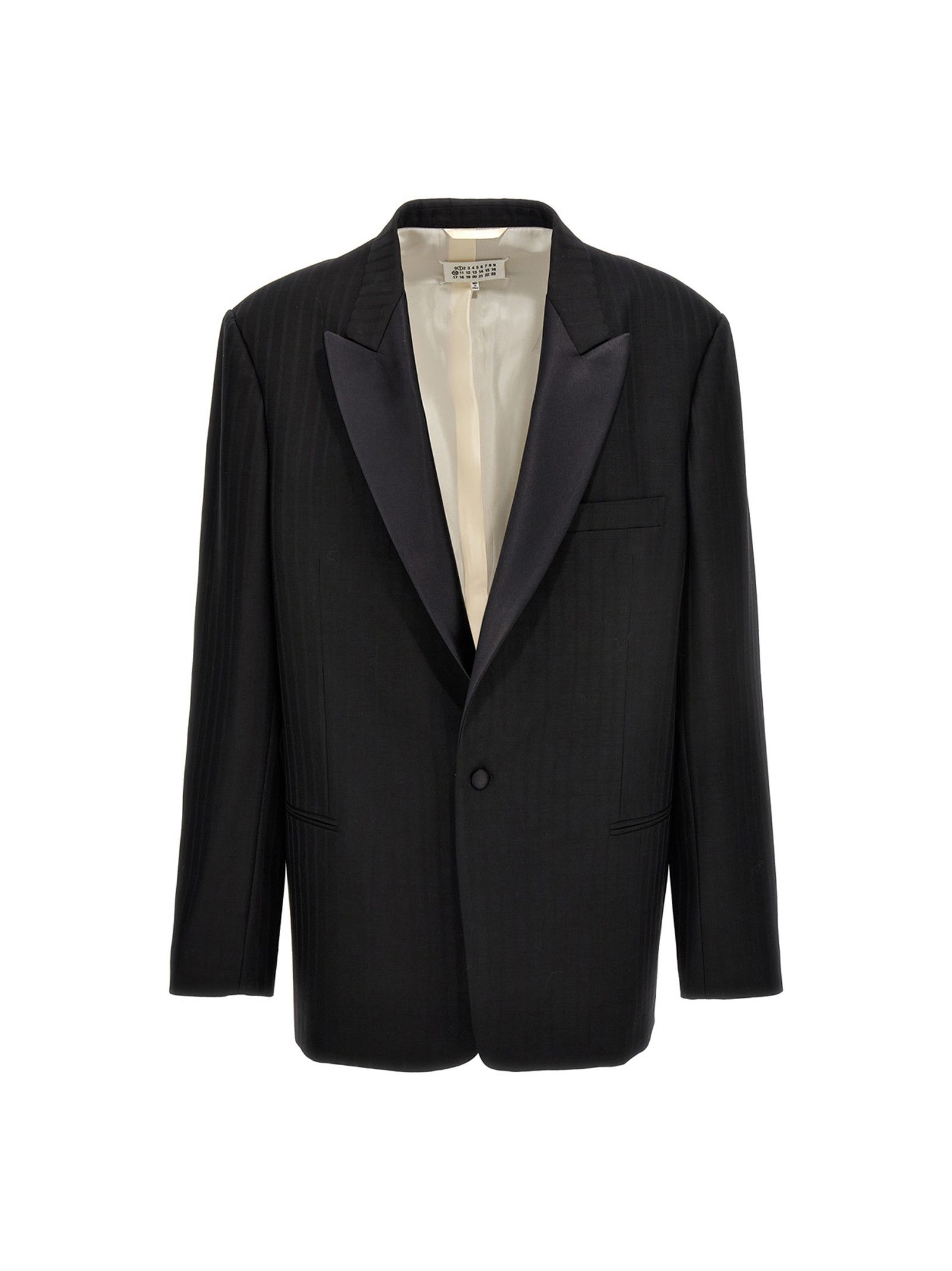 Striped Single Breast Blazer Jacket
