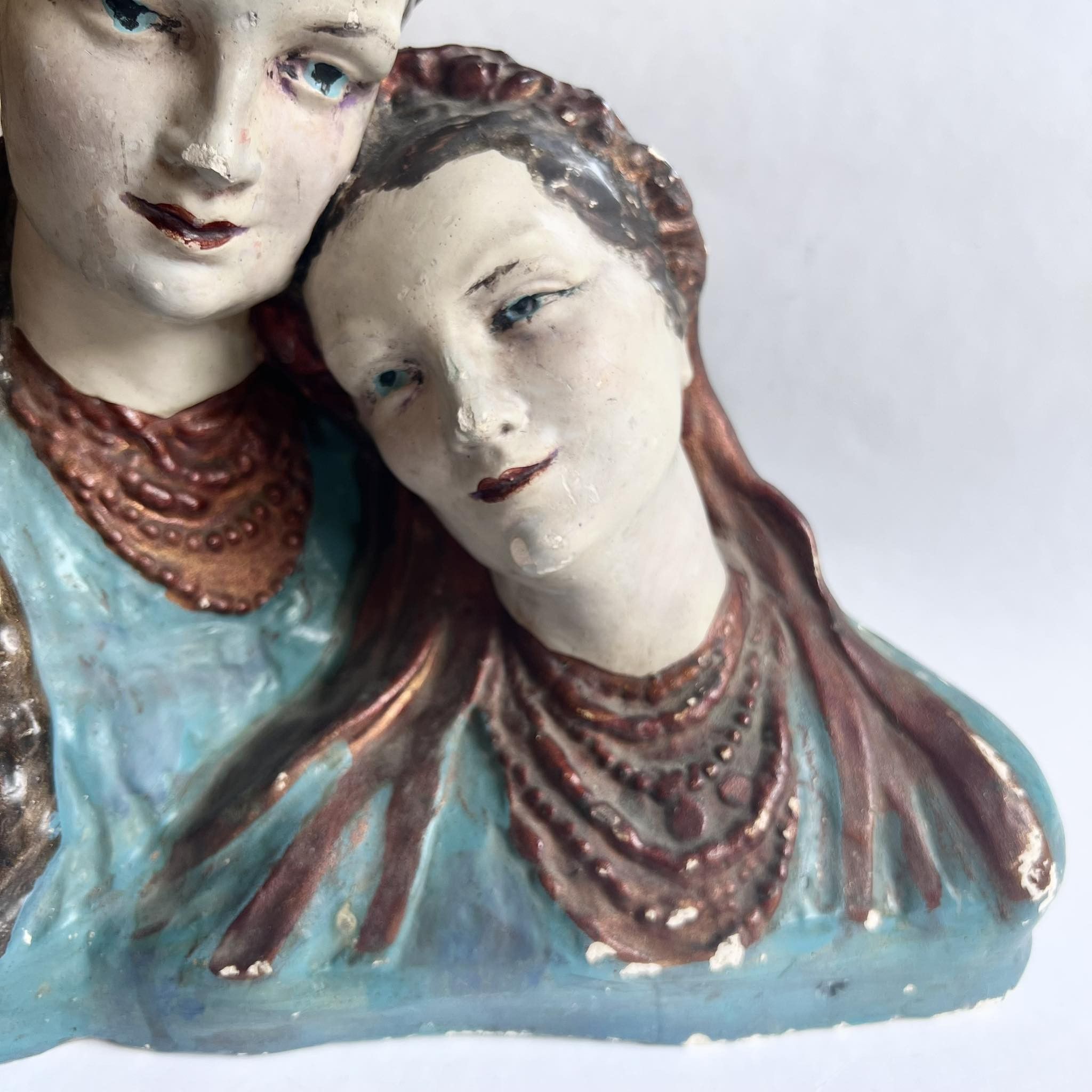 Vintage Vintage Gypsum Figure Sisters Collectible Handmade Ukraine Size ONE SIZE - 6 Thumbnail