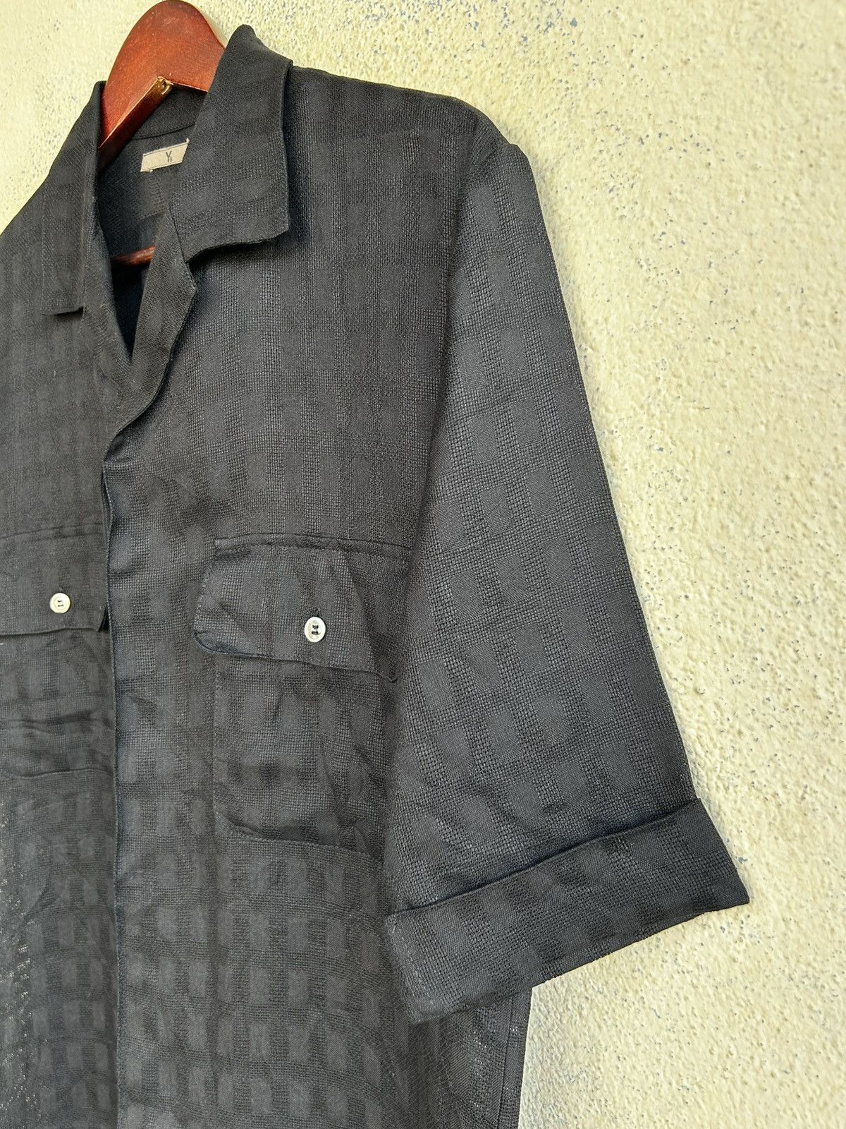 Yohji Yamamoto Y’s Mesh Hemp Shirt Size US L / EU 52-54 / 3 - 4 Thumbnail