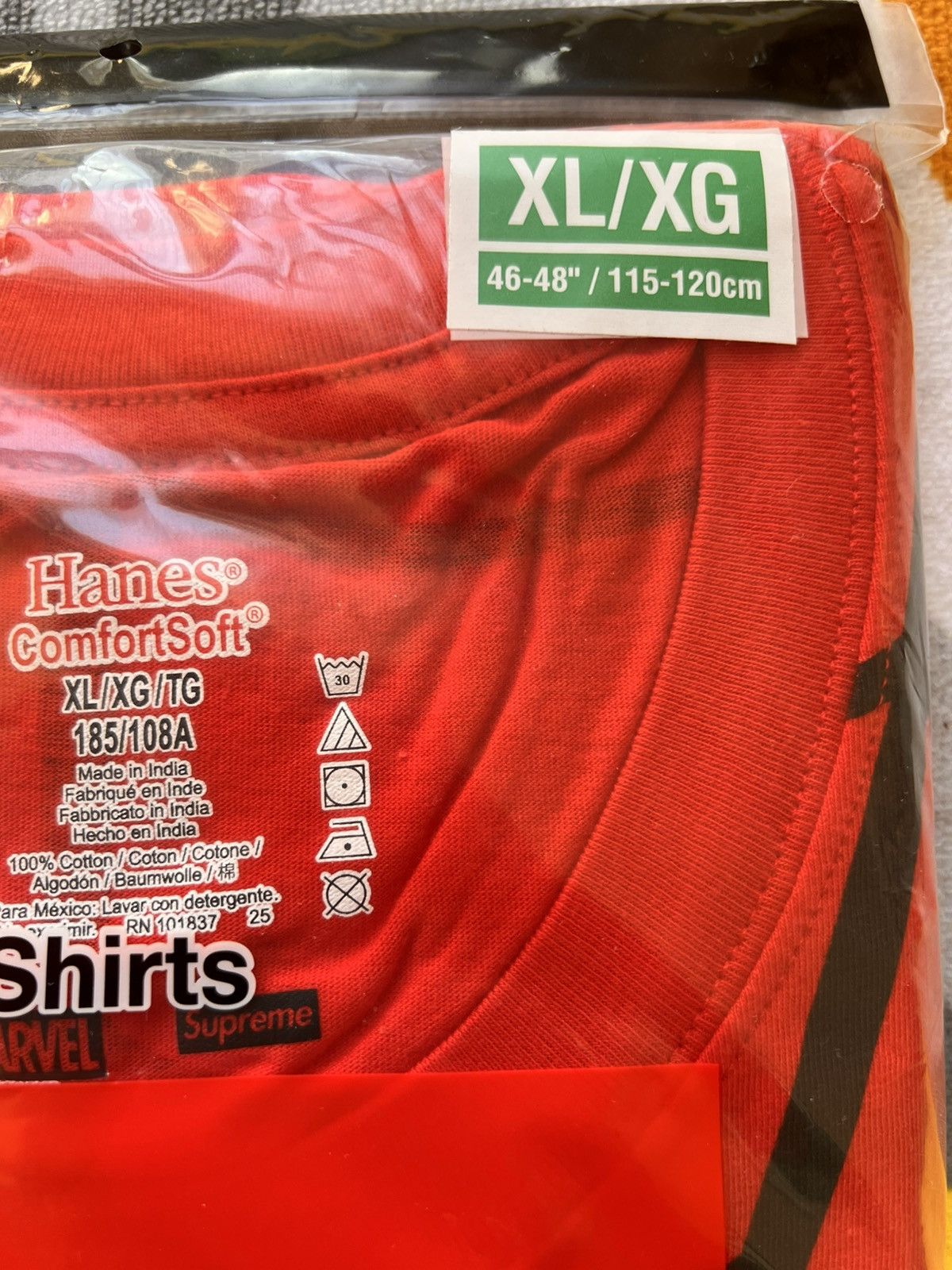 Supreme Supreme x Marvel Spider-Man Web T-Shirt hanes Red hero tee Size US XL / EU 56 / 4 - 7 Thumbnail