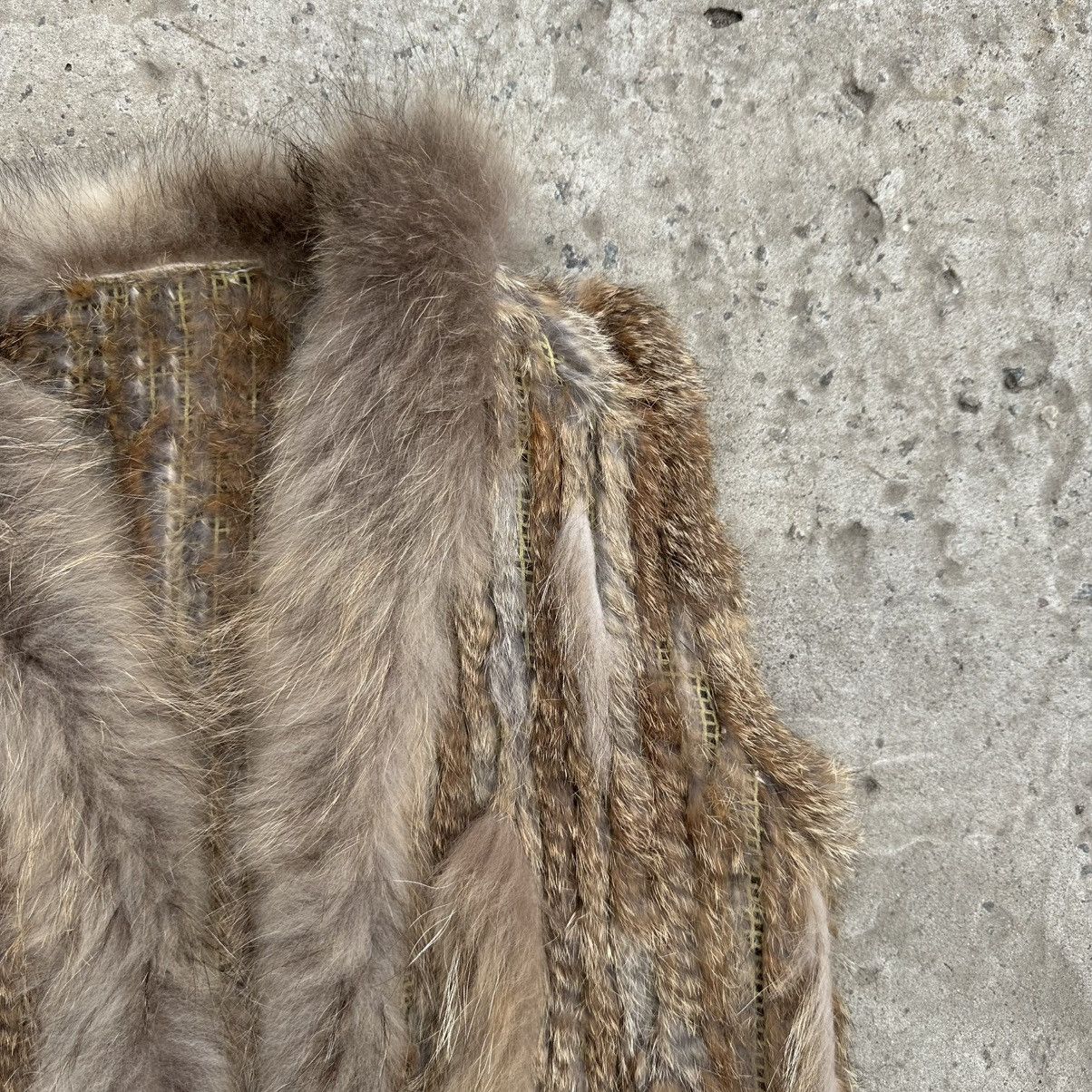 Issey Miyake × Japanese Brand Vintage Japanese Style Real Fur Vest Rabbit Y2K Hype Trend Size M / US 6-8 / IT 42-44 - 5 Thumbnail