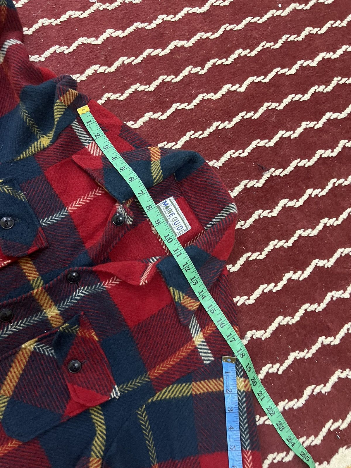 Maine Guide × Vintage VINTAGE MAINE GUIDE STRIPED WOOL BUTTON UP JACKET Size US M / EU 48-50 / 2 - 9 Thumbnail
