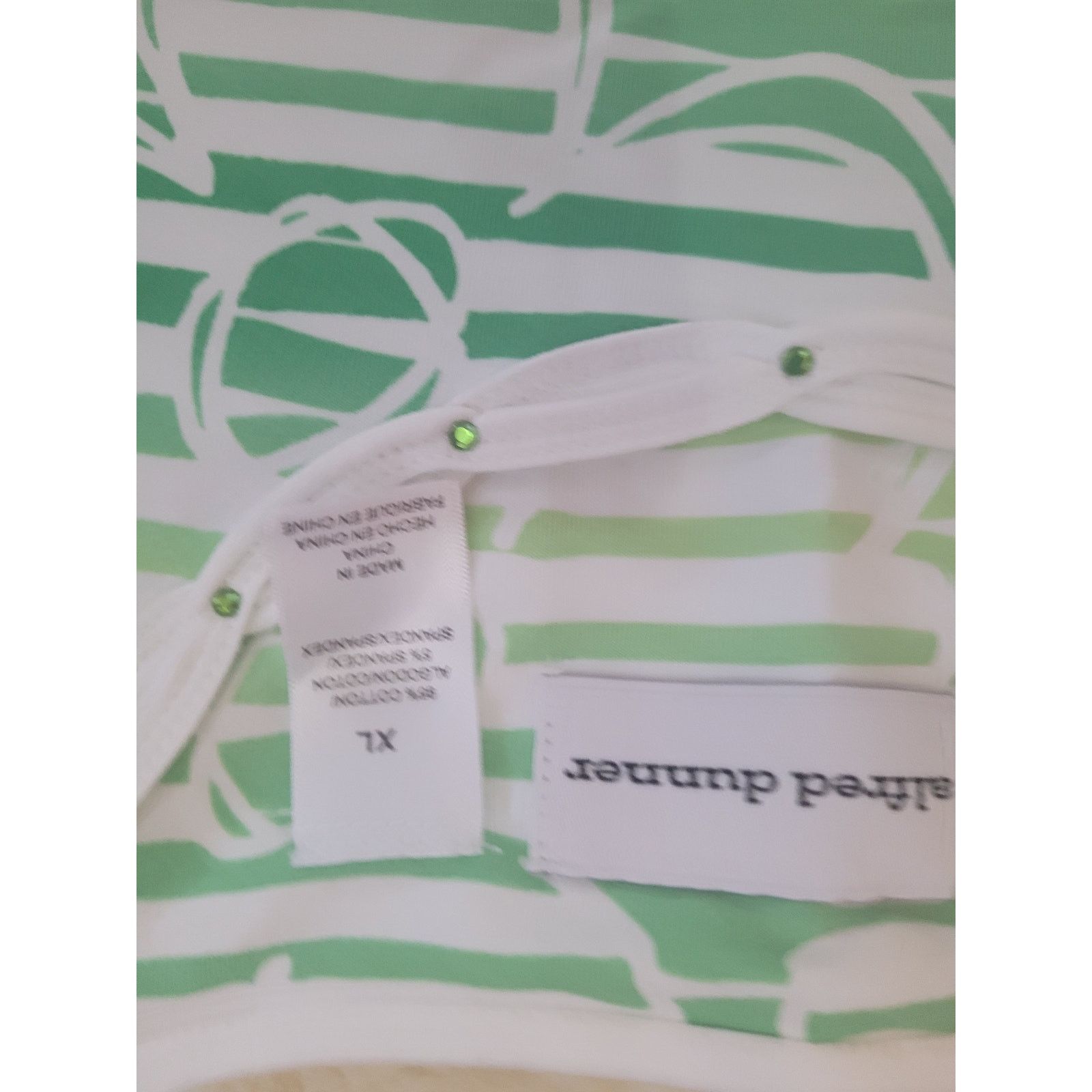 Other Alfred Dunner Green Floral Shirt Floral Women Sz XL Size XL / US 12-14 / IT 48-50 - 3 Thumbnail