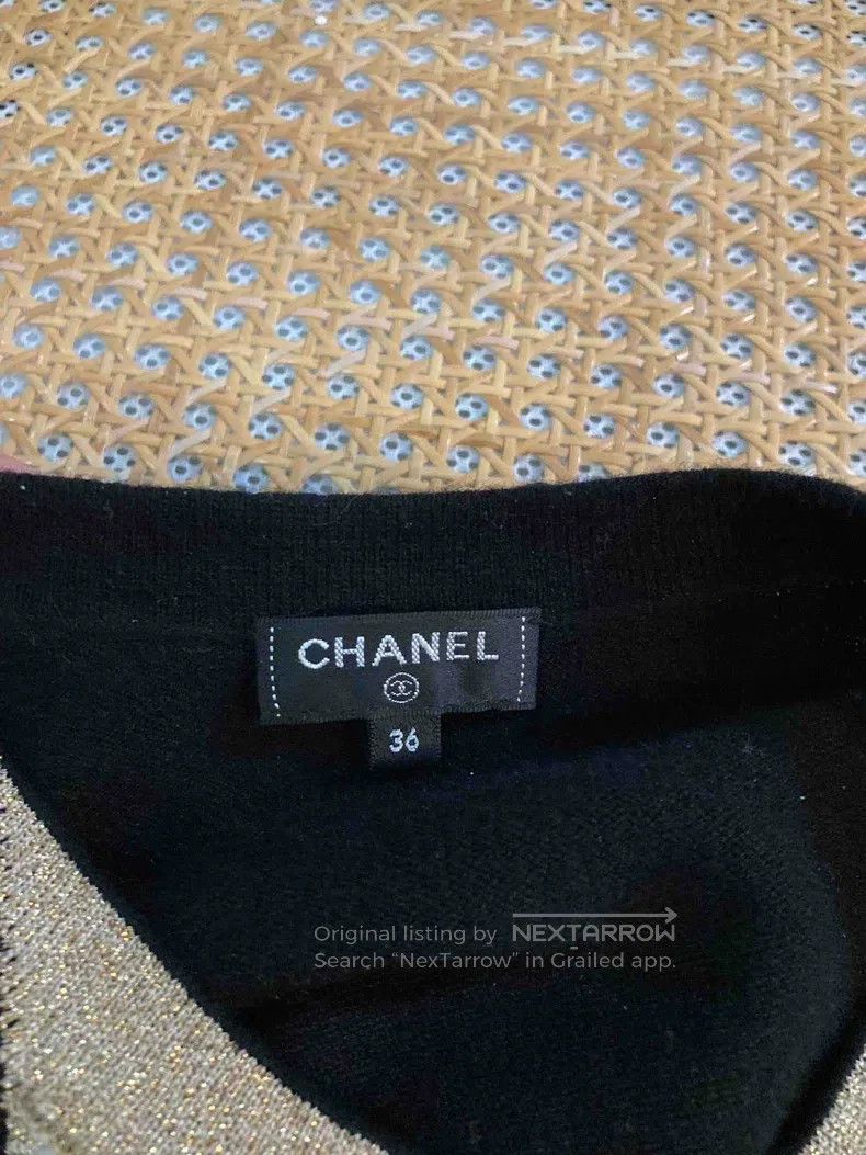Chanel Chanel Colourful cross-embroidered sweater Size XS / US 0-2 / IT 36-38 - 3 Thumbnail