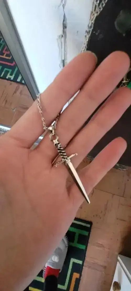 Smart Range London Sword Chain Silver Grunge Punk Art Psychedelic🔥🔥🔥 Size ONE SIZE - 3 Thumbnail