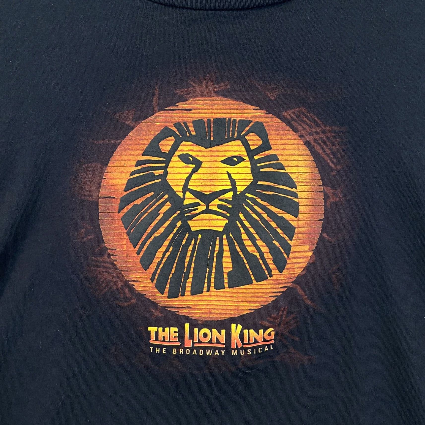 Disney VINTAGE Disney Lion King Shirt Men's Large Black Broadway Musical Tee Graphic Y2K 2000s Lion King Broadway Theme Mens Tee Size US L / EU 52-54 / 3 - 2 Thumbnail
