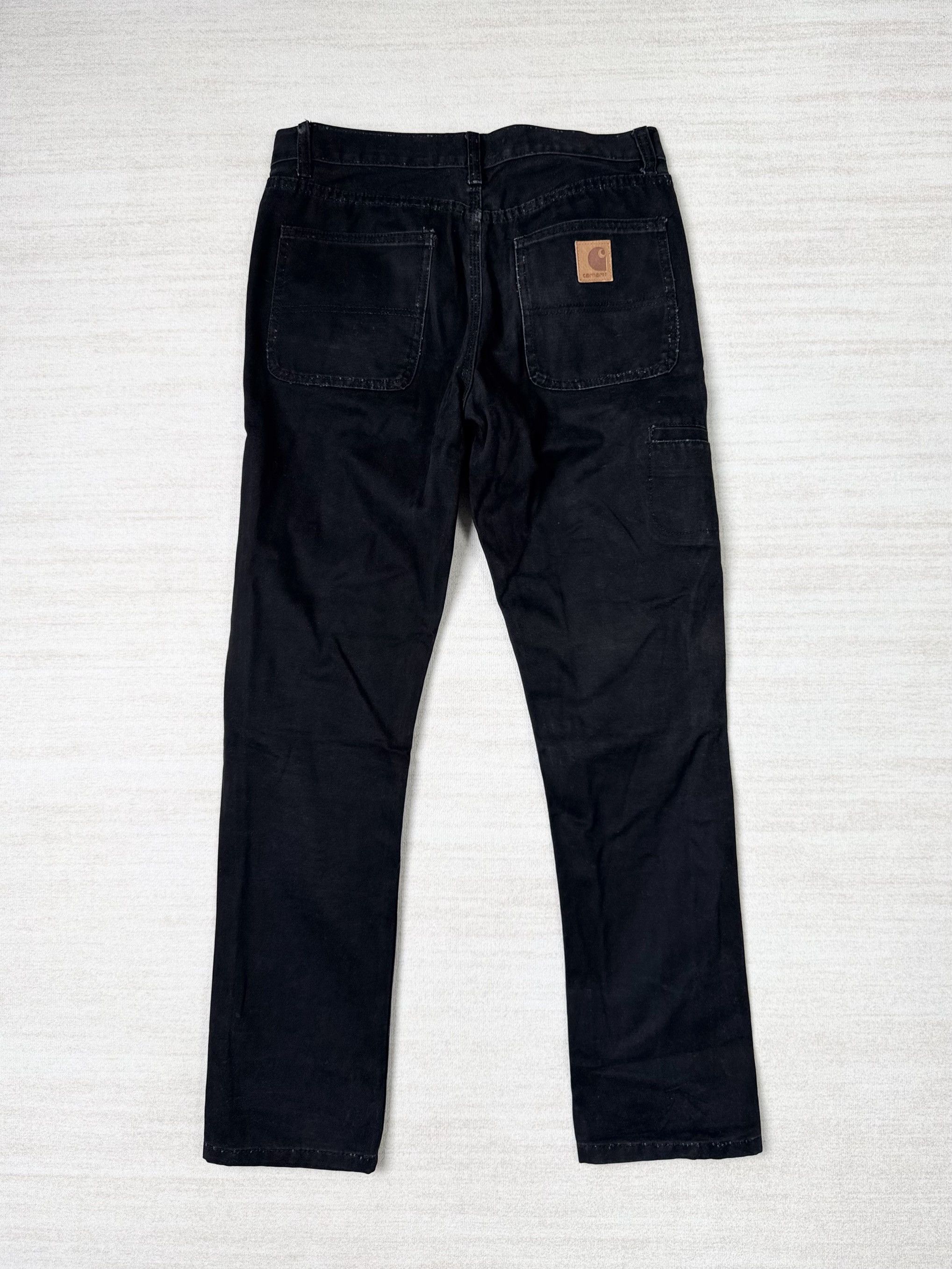 Carhartt × Vintage UNWORN* VINTAGE CARHARTT EXCLUSIVE TRIMMING JEAN BLK Size US 32 / EU 48 - 2 Thumbnail