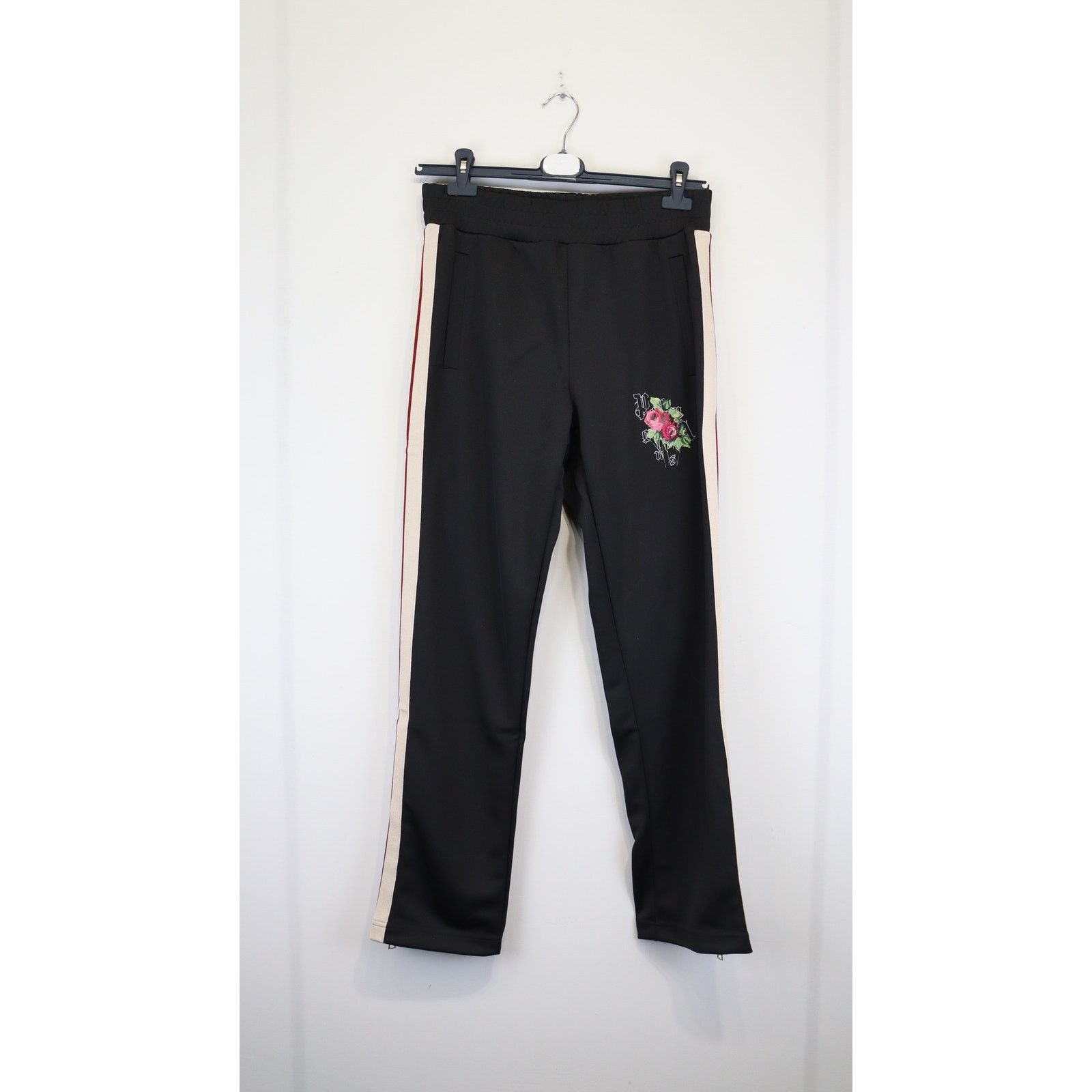 Palm Angels o1rshd1 EC Rose Track Pants in Black/Red Size US 32 / EU 48 - 1 Thumbnail
