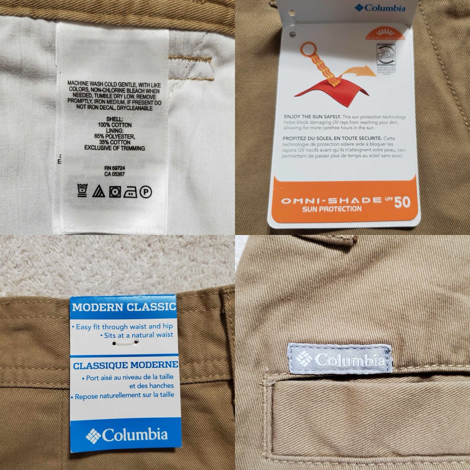 Vintage VINTAGE Columbia Omni Shade Mens Shorts 38 W 10 L UPF 50 Sun Protection Fishing NWT 5 Size US 38 / EU 54 - 8 Thumbnail