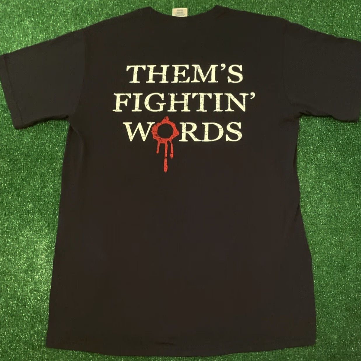 Vintage VINTAGE Hatfield McCoys Them Fighting Words VTG Shirt Mens M Horror Black 90s Punk Grunge Hip Hop 90s Mens Shirt Size US M / EU 48-50 / 2 - 2 Thumbnail