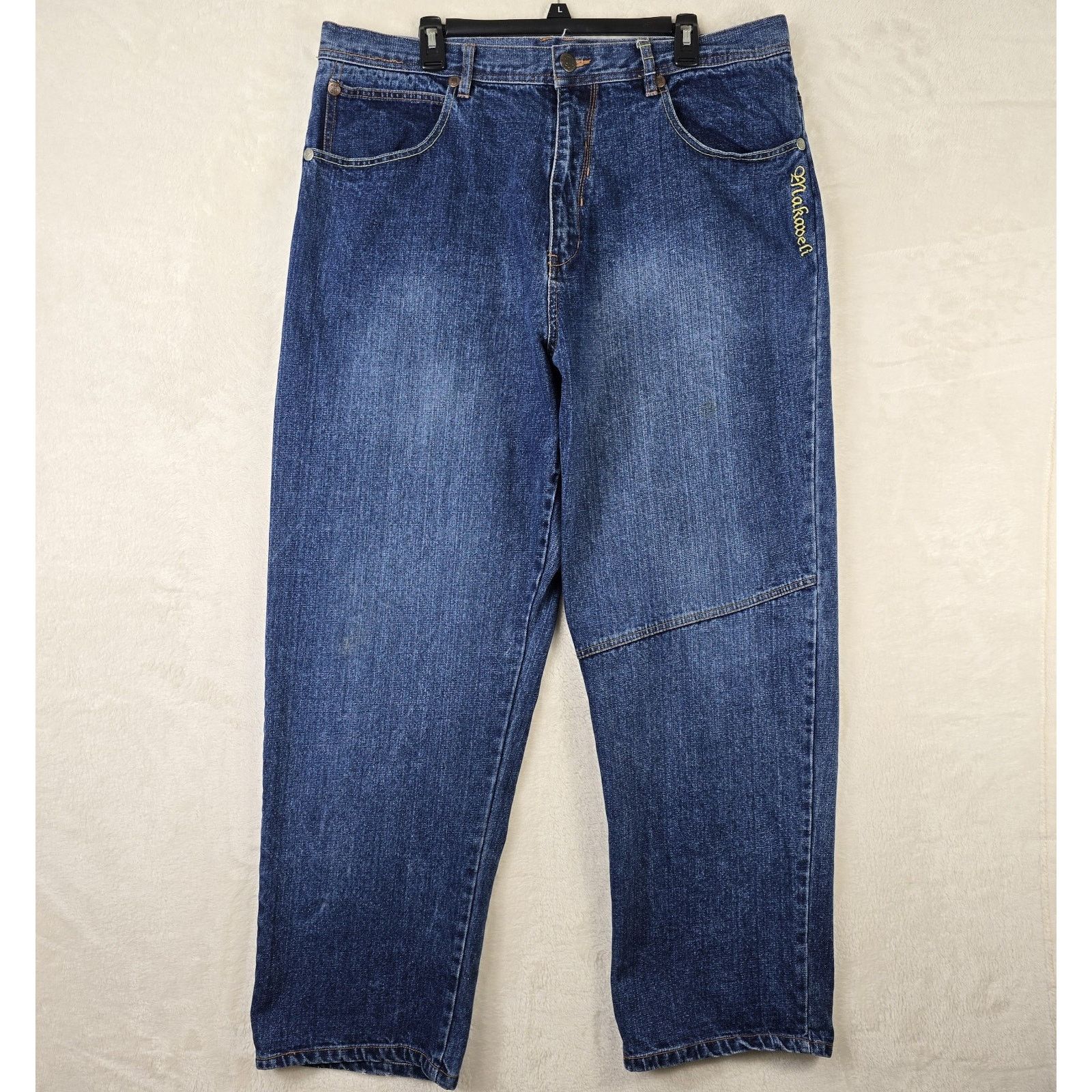 Makaveli Vintage Makeveli Embroidered Jeans 40 39x31 Baggy Skater Y2K Size US 40 / EU 56 - 2 Thumbnail