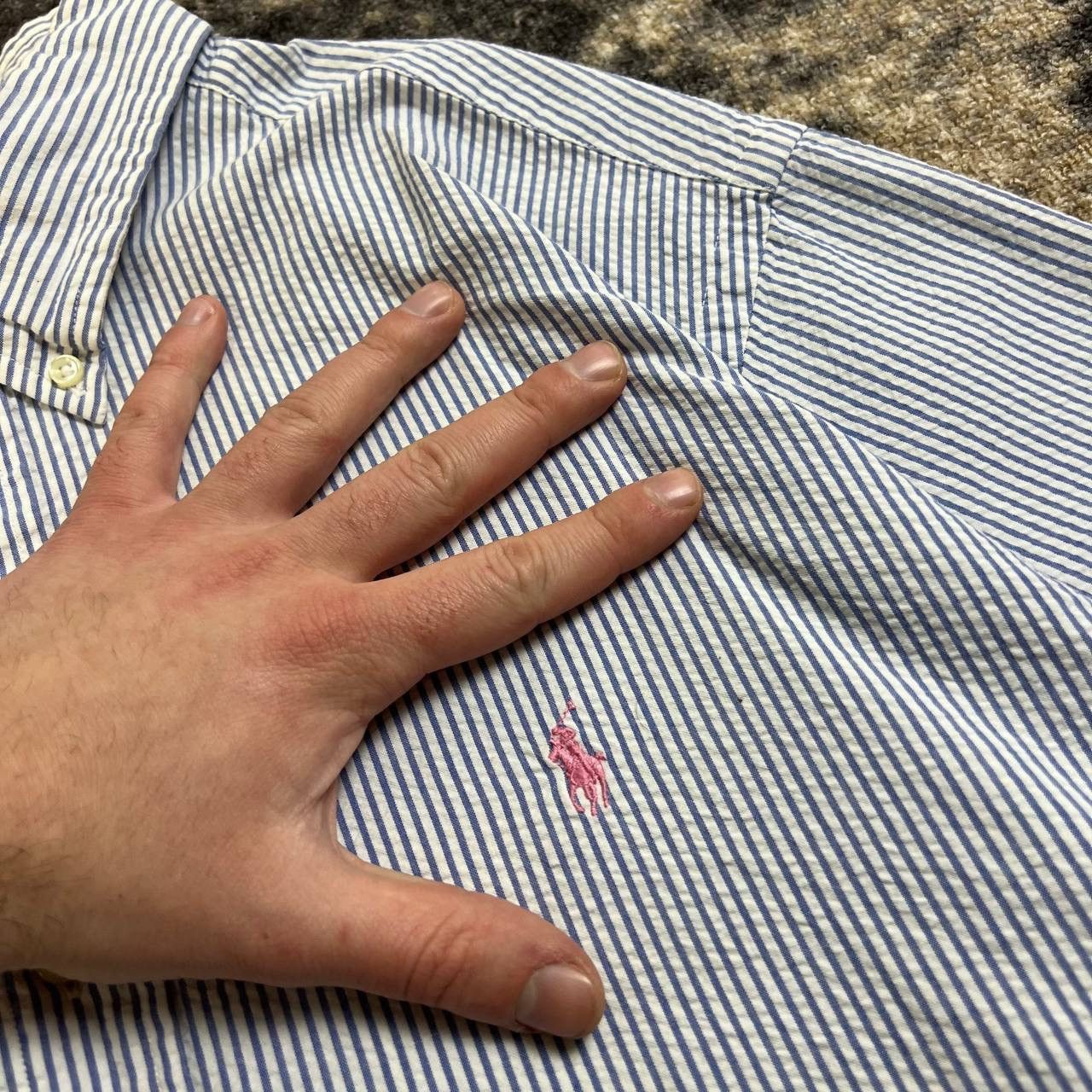 Polo Ralph Lauren Polo Ralph Lauren Luxury Mini Logo Striped Button Up Shirt Size US XXL / EU 58 / 5 - 3 Thumbnail