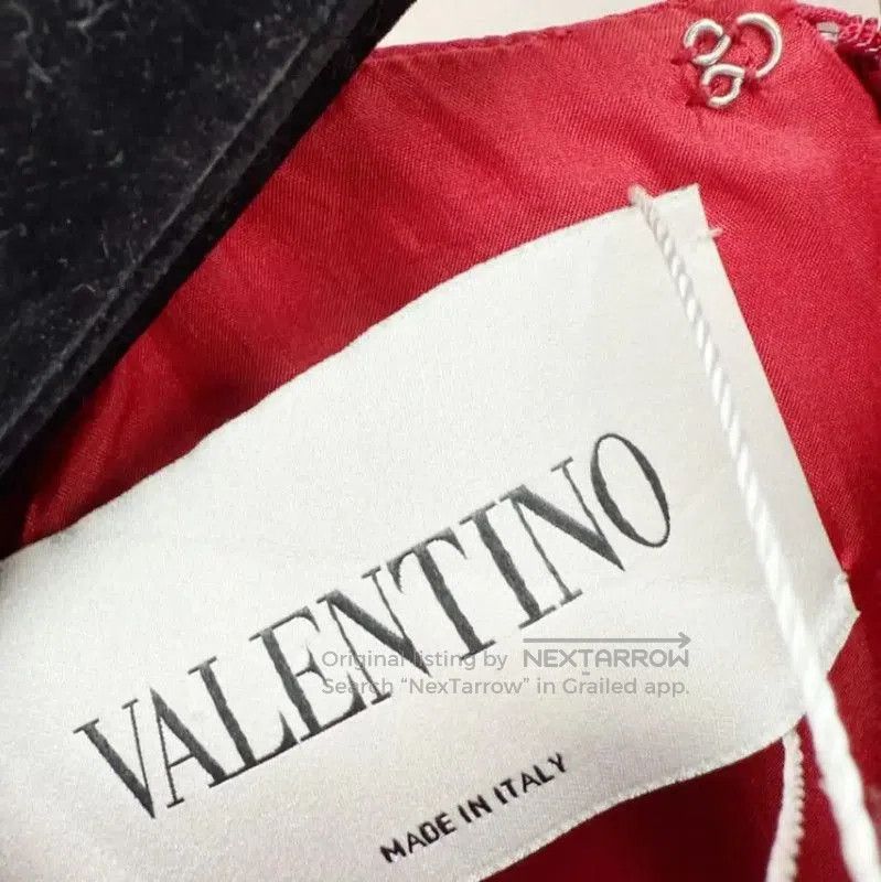 Valentino Valentino Red Wool Midi Dress for Women . Size XS / US 0-2 / IT 36-38 - 4 Thumbnail