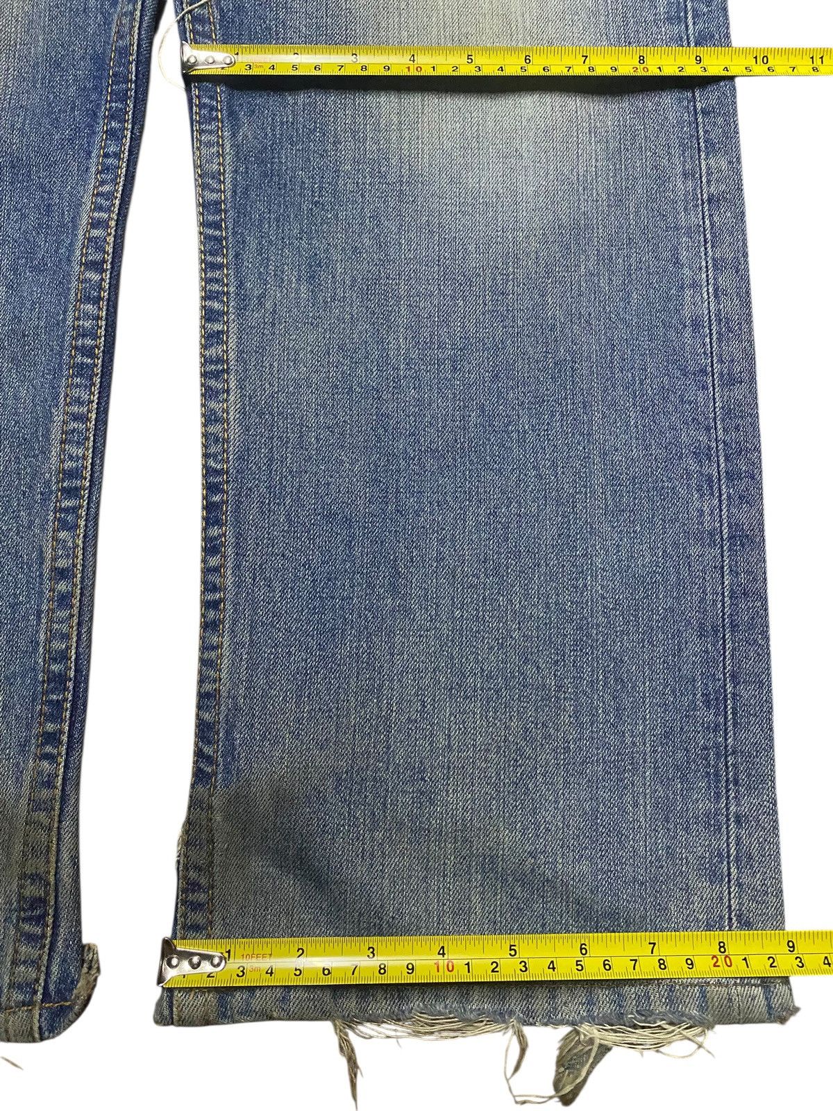 Junya Watanabe Japanese Brand Edwin XV 404 Mud Wash Distressed Baggy Jeans Size US 34 / EU 50 - 20 Thumbnail