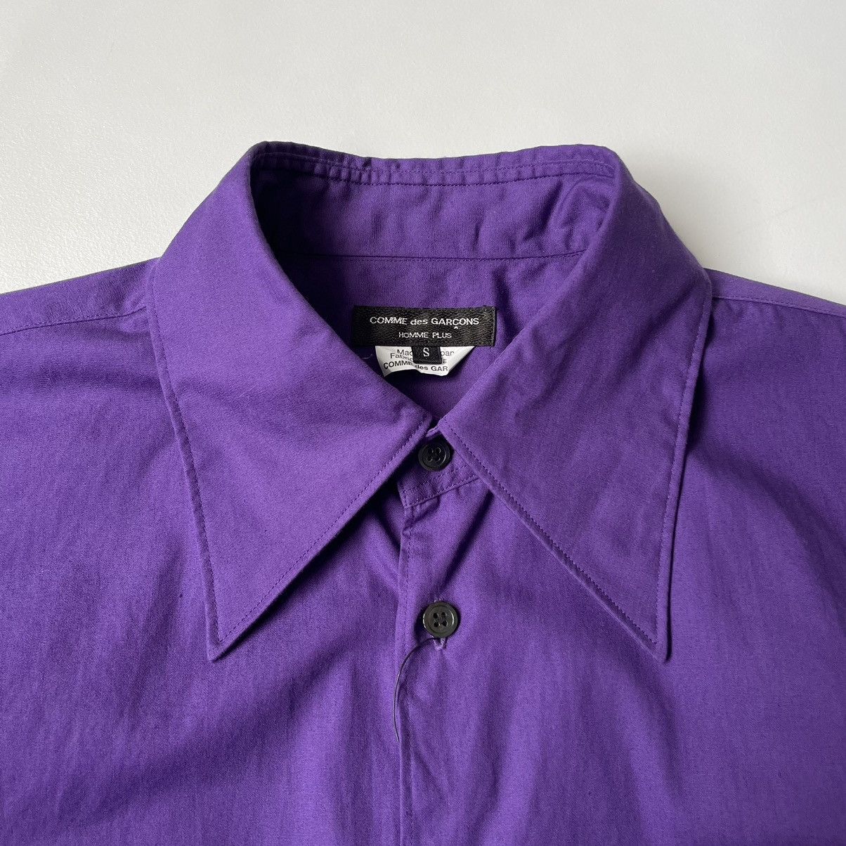 Comme des Garcons Homme Plus S/S 15 Purple ‘Frilled Sleeve’ Shirt Size US S / EU 44-46 / 1 - 4 Thumbnail