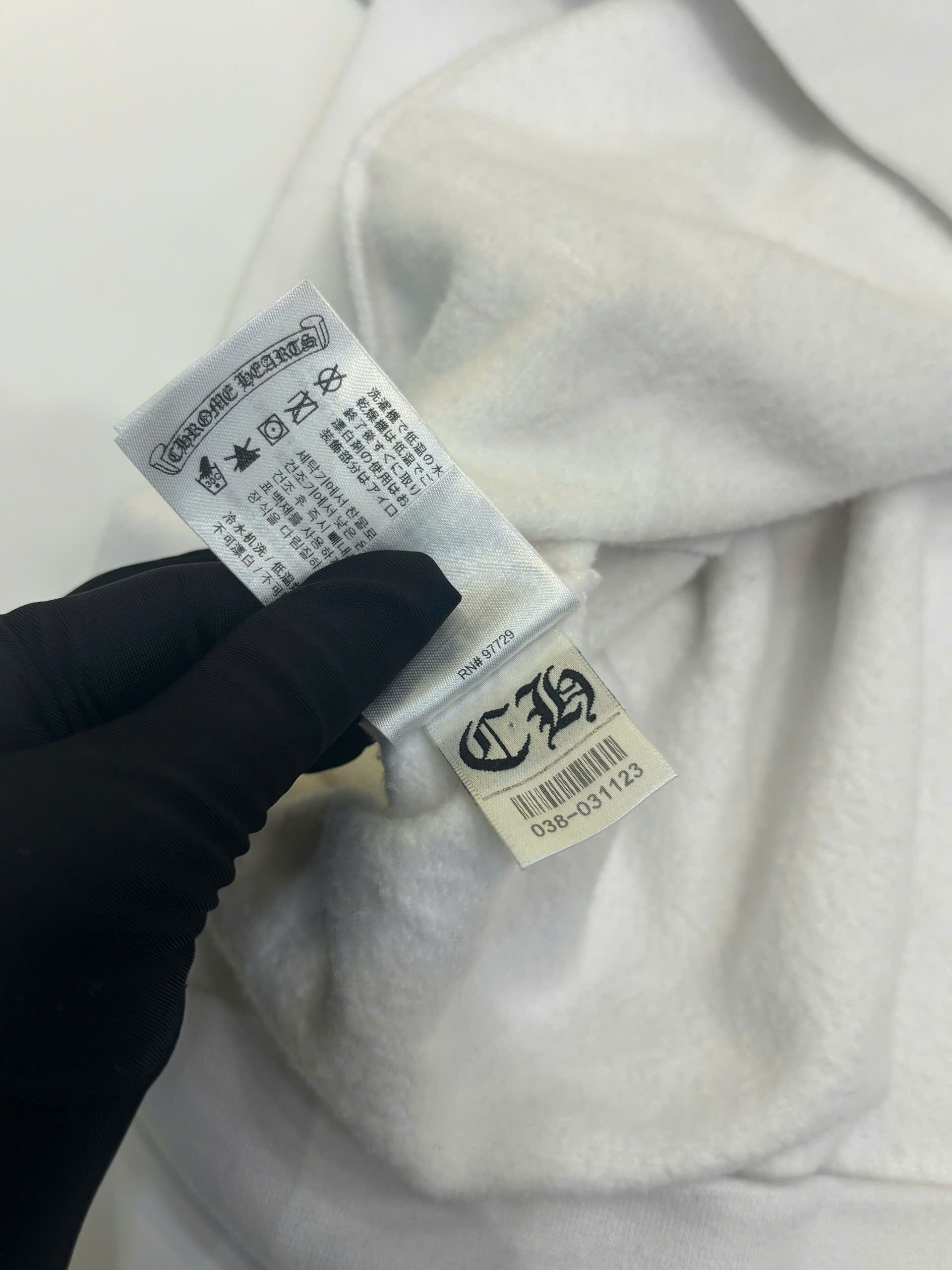 Chrome Hearts CHROME HEARTS FLEECE ZIP BLUE PRINT HOODIE WHITE Size US M / EU 48-50 / 2 - 10 Thumbnail