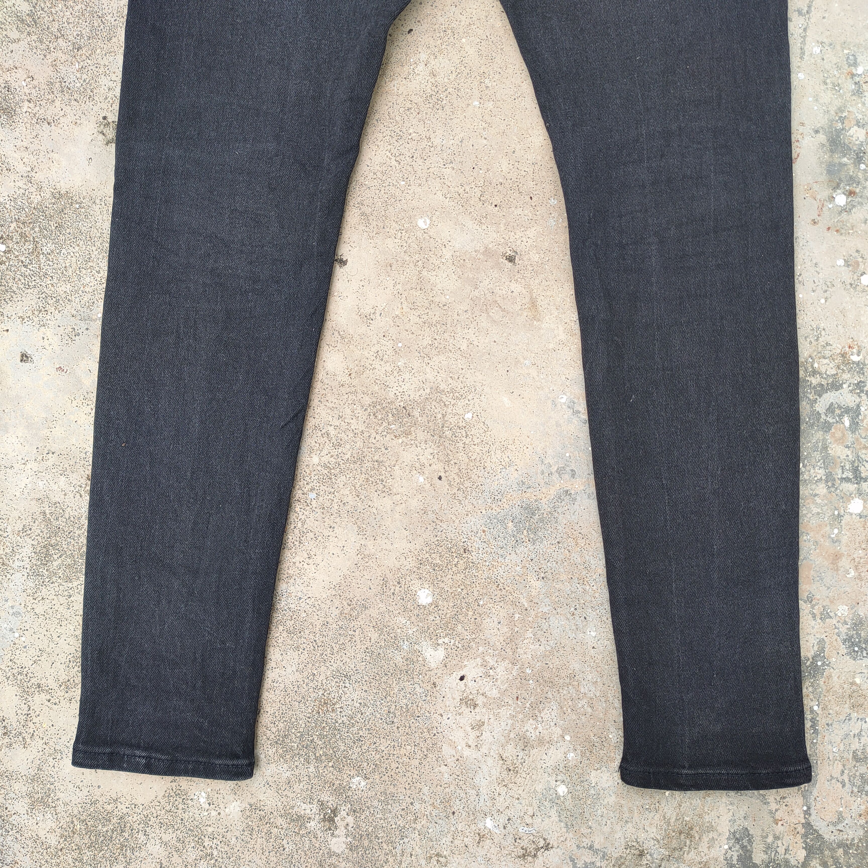 Japanese Brand × Jean VINTAGE JAPANESE SKINNY BLACK RIPPED DENIM JEANS PANTS Size US 30 / EU 46 - 11 Thumbnail