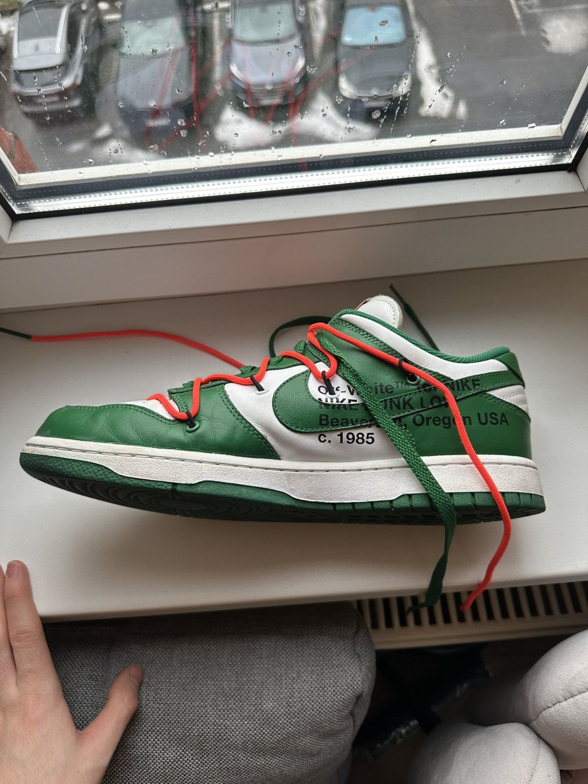 Nike × Off-White Nike dunk x Off-White pine green Size US 11 / EU 44 - 4 Thumbnail