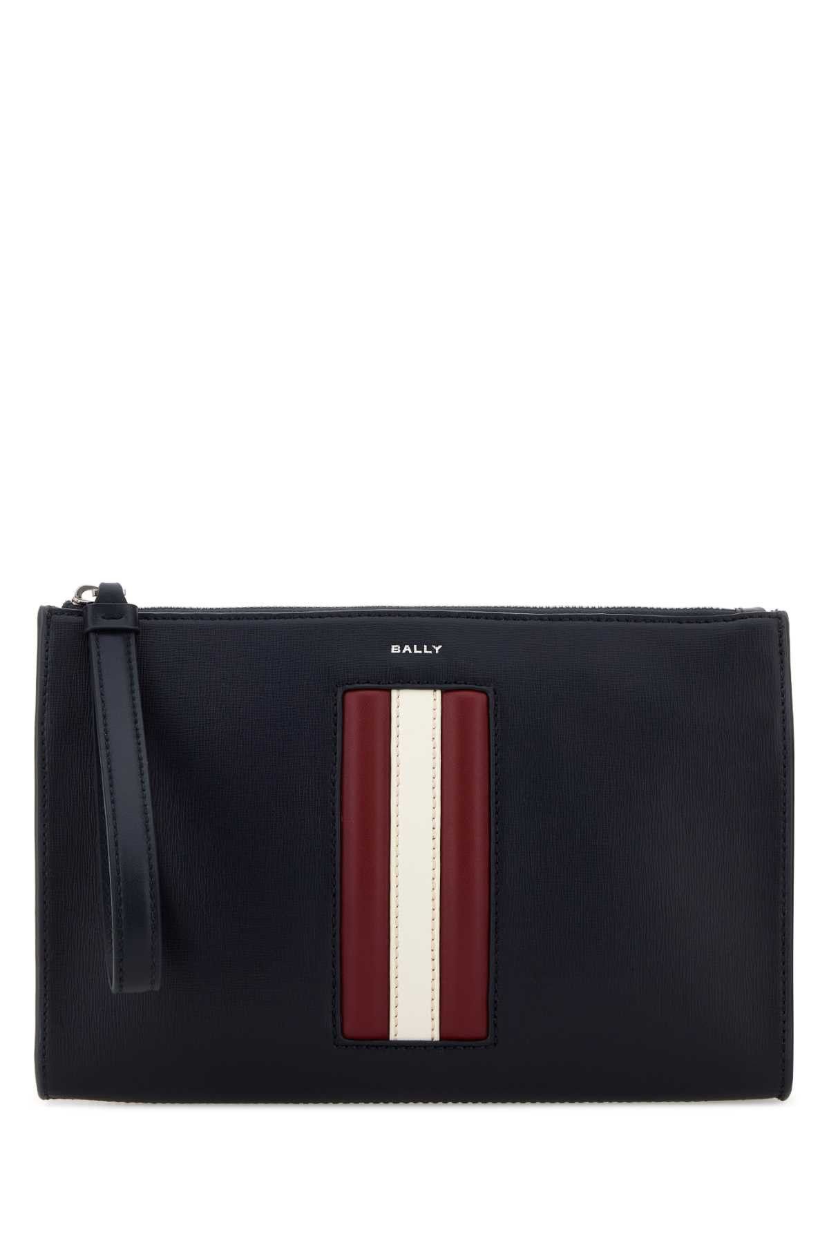 Bally Navy Blue Leather Clutch Size ONE SIZE - 1 Thumbnail