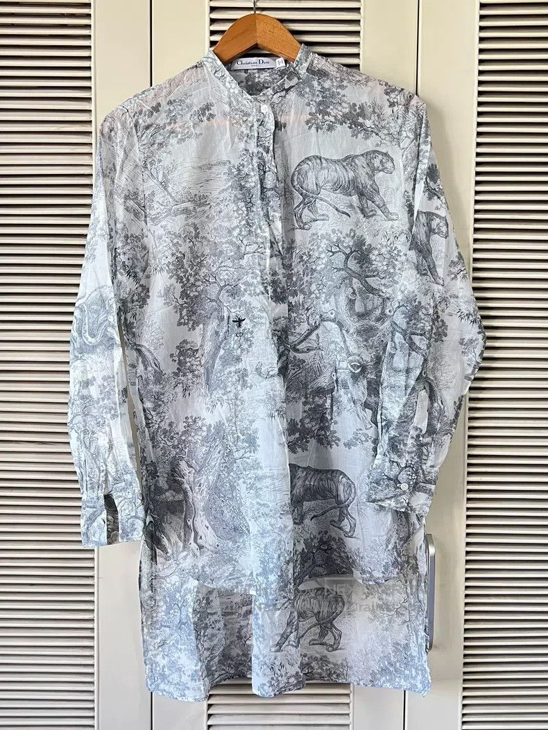 Dior Dior Zoo series long shirt Size XXS / US 00 / IT 34 - 1 Thumbnail