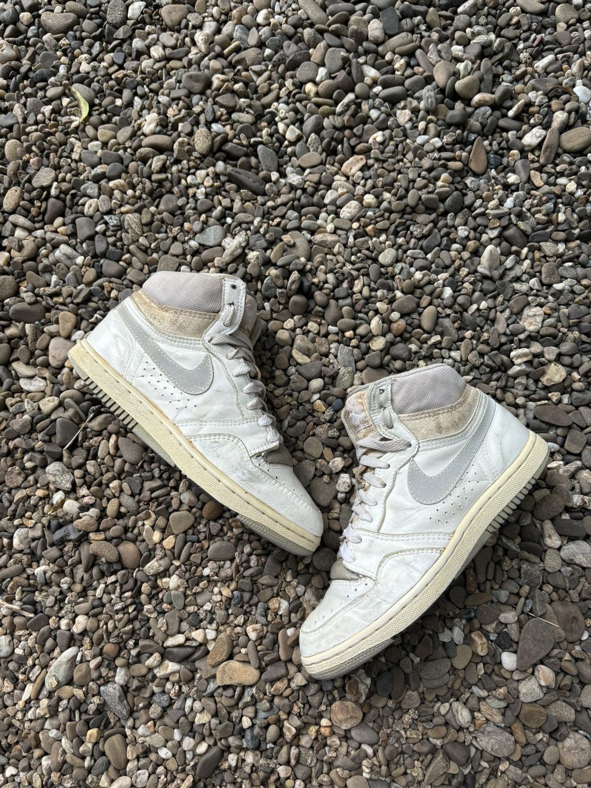 Nike × Vintage Vintage 80s Nike Court Force 1987 High Korea Made Sneakers Size US 7.5 / EU 40-41 - 8 Thumbnail