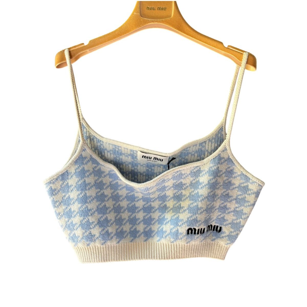 Miu Miu Crop top Miu Miu cashmere size L Size L / US 10 / IT 46 - 1 Thumbnail