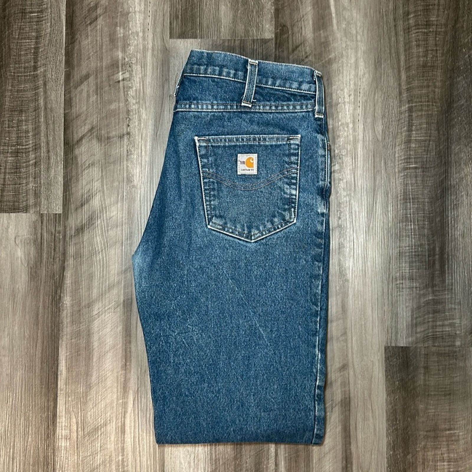 Carhartt Carhartt Flame Resistant Signature Dungaree Jeans - 34x34 Size US 34 / EU 50 - 1 Thumbnail