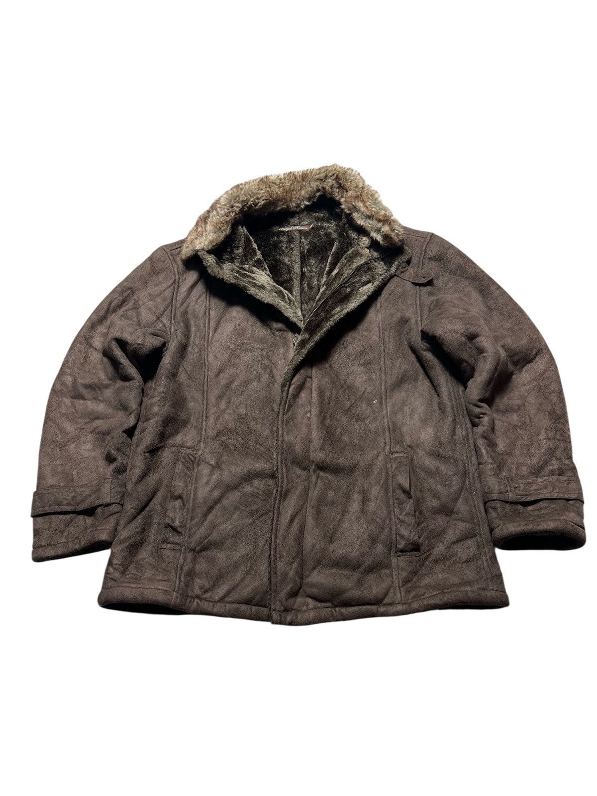 Japanese Brand Japanese Archive Vkei Fur Sherpa Suede Jacket Size US M / EU 48-50 / 2 - 2 Thumbnail