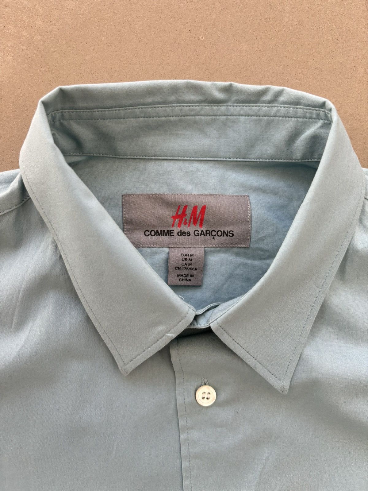 Comme des Garcons × Comme des Garcons Homme Comme des garçons blue poplin shirt Size US M / EU 48-50 / 2 - 3 Thumbnail