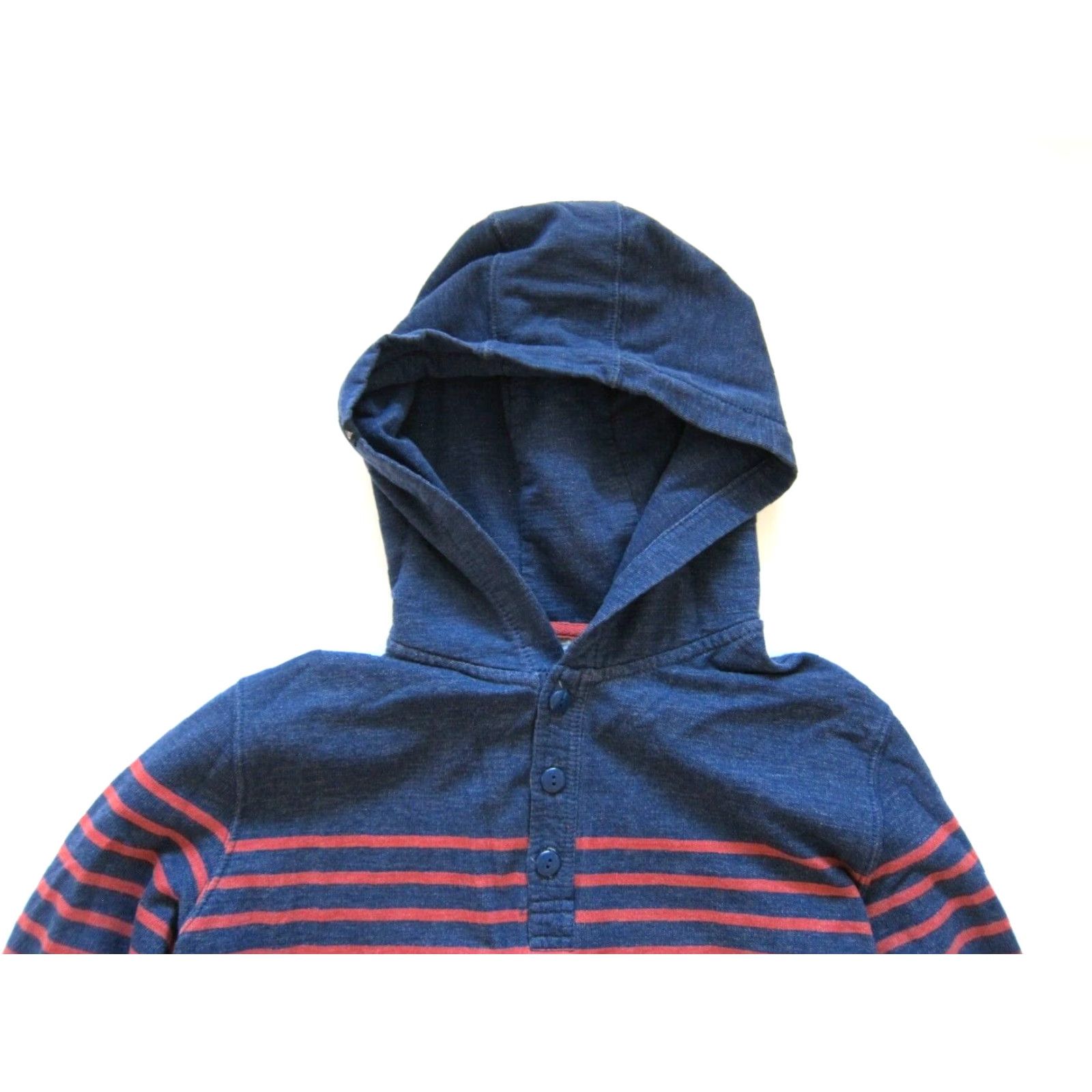 Quiksilver Quiksilver Sweatshirt Pullover Hooded Pocket Blue Red Stripe Men Size Small Size US S / EU 44-46 / 1 - 3 Thumbnail