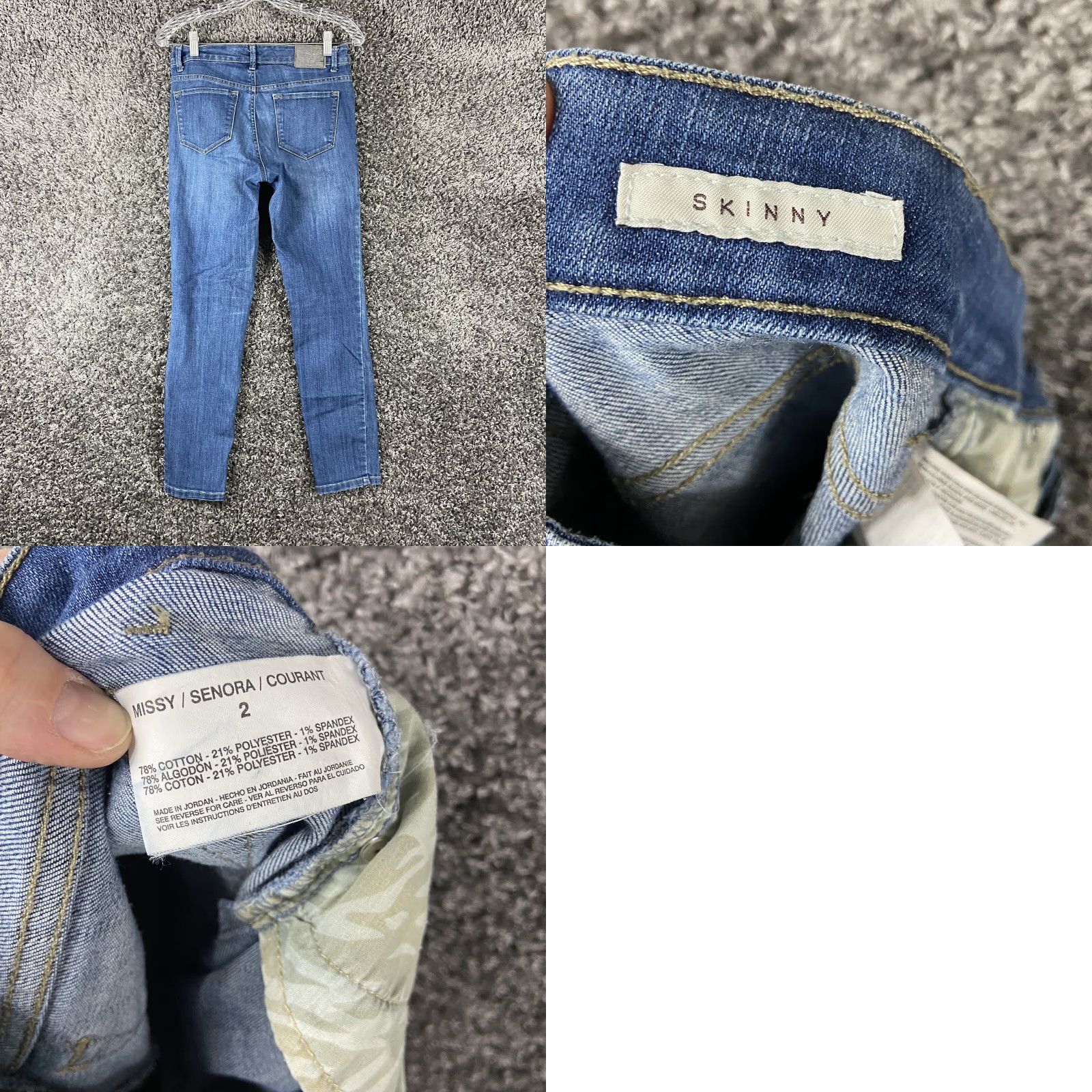 Anne Klein ANNE KLEIN Blue Skinny Jeans Regular Size 2 for Women Size 26" / US 2 / IT 38 - 8 Thumbnail