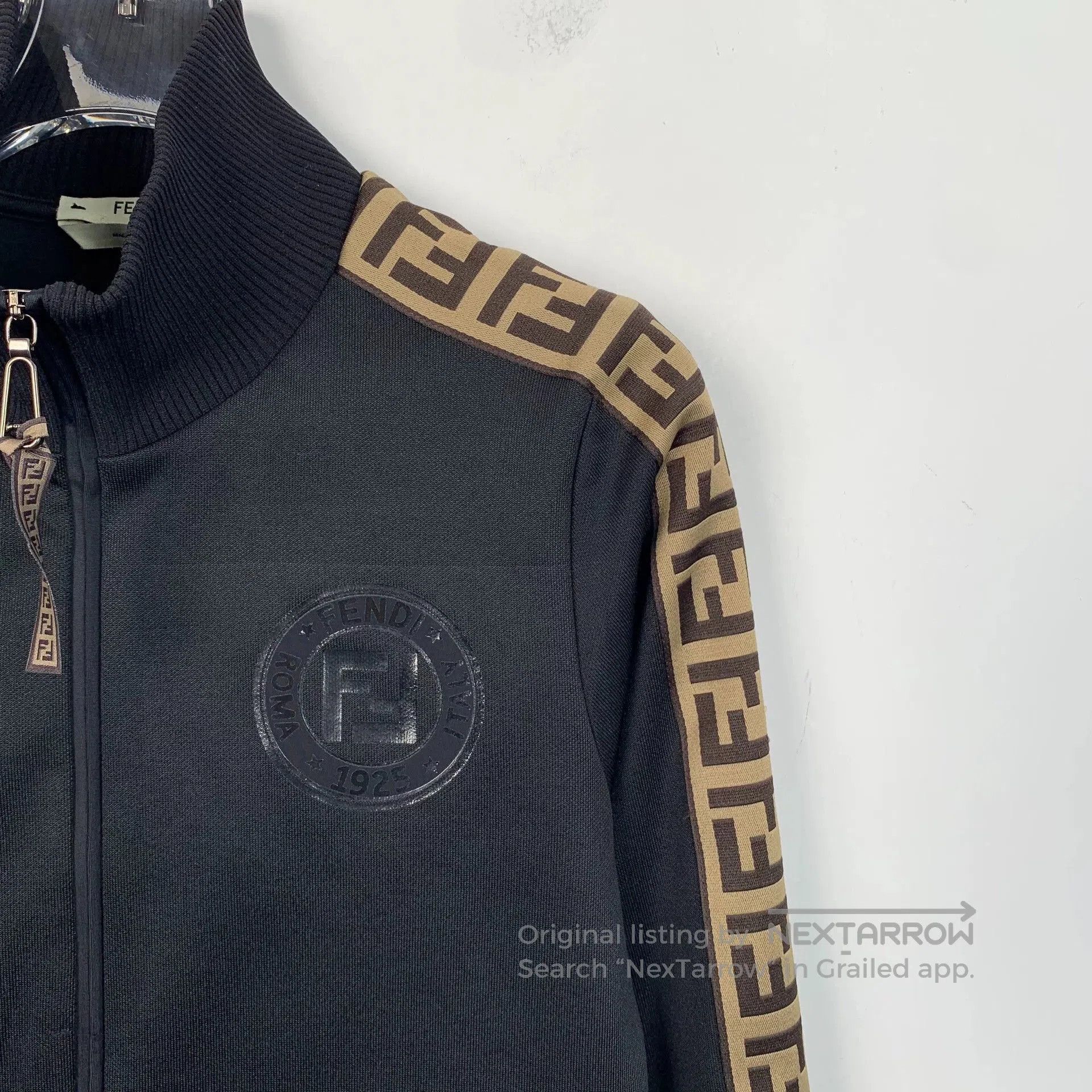Fendi Fendi Black Logo Zip Jacket Size S. Size US S / EU 44-46 / 1 - 3 Thumbnail