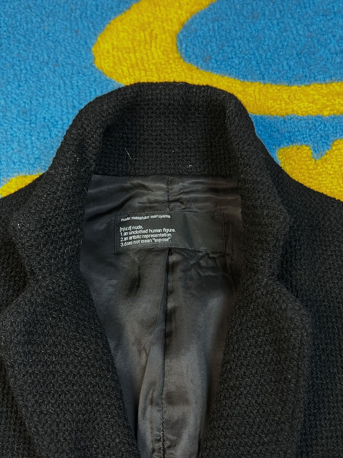 Japanese Brand × MASAHIROMARUYAMA × Vintage Masahiko Maruyama Rib Knit Black Wool Jacket Size 1 Size M / US 6-8 / IT 42-44 - 10 Thumbnail