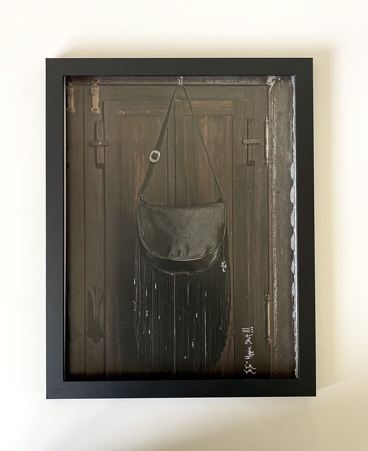 Chrome Hearts × Designer × Vintage Chrome Hearts black purse photo Poster framed 9x11 Size ONE SIZE - 1 Thumbnail