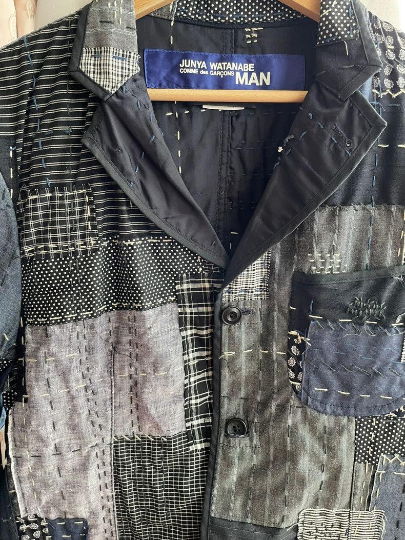 Comme des Garcons Comme Des Garcons Junya Watanabe Thread-Patchwork Suit Jac Size US M / EU 48-50 / 2 - 2 Thumbnail