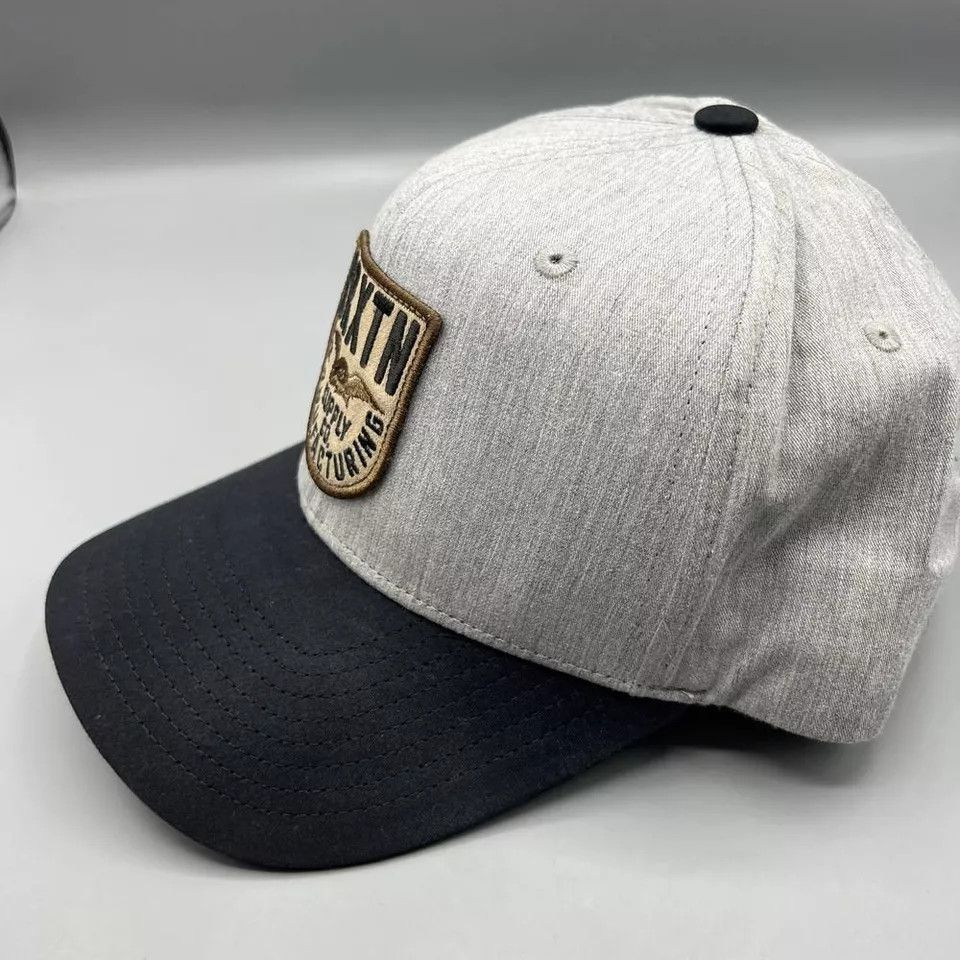 Brixton Brixton Brxtn Hat Men Gray Black Snap Back Cap Size ONE SIZE - 2 Thumbnail