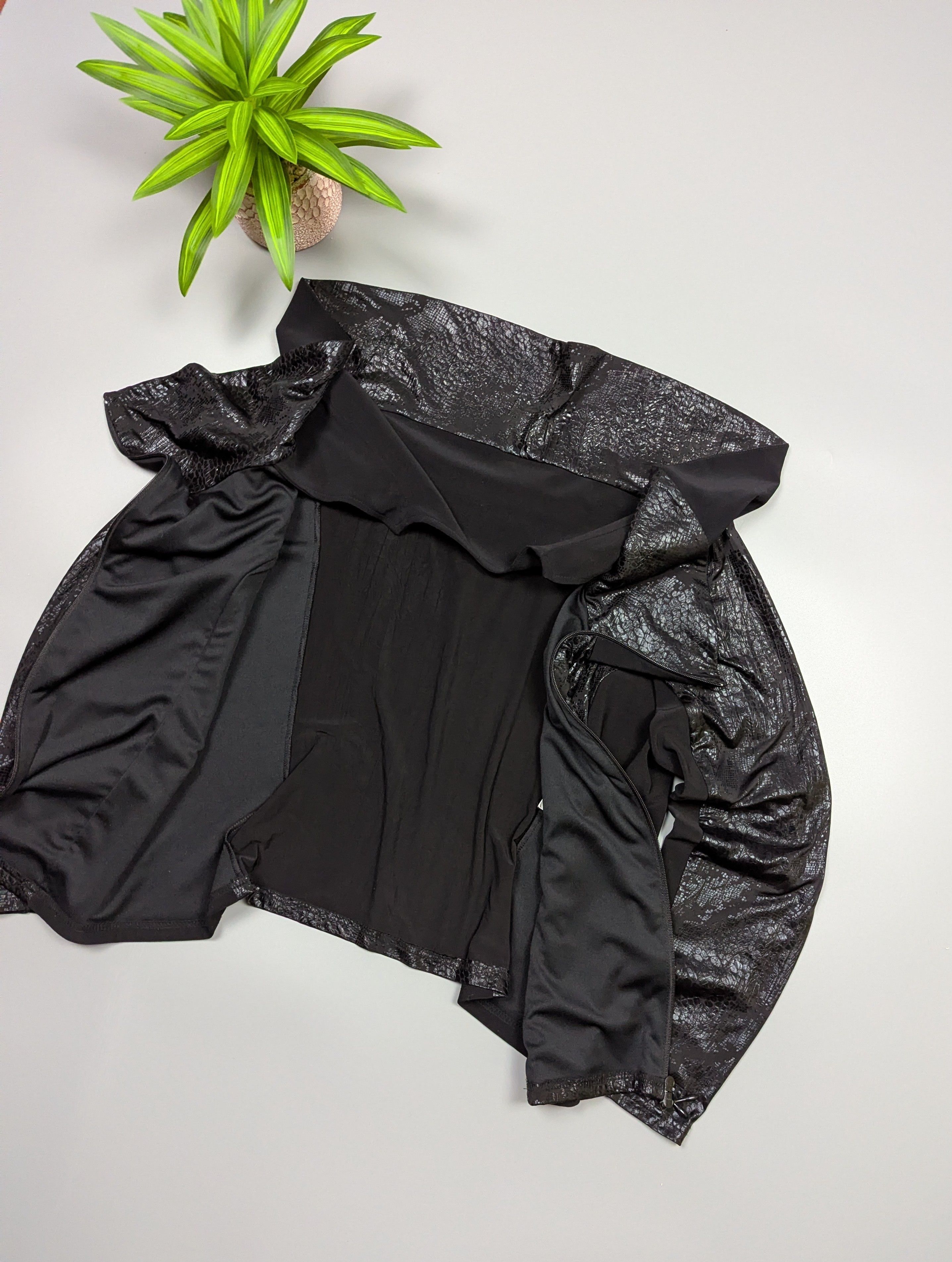 Joseph Ribkoff Joseph Ribkoff VTG Women's Metallic Black Jacket US15 Size XL / US 12-14 / IT 48-50 - 8 Thumbnail