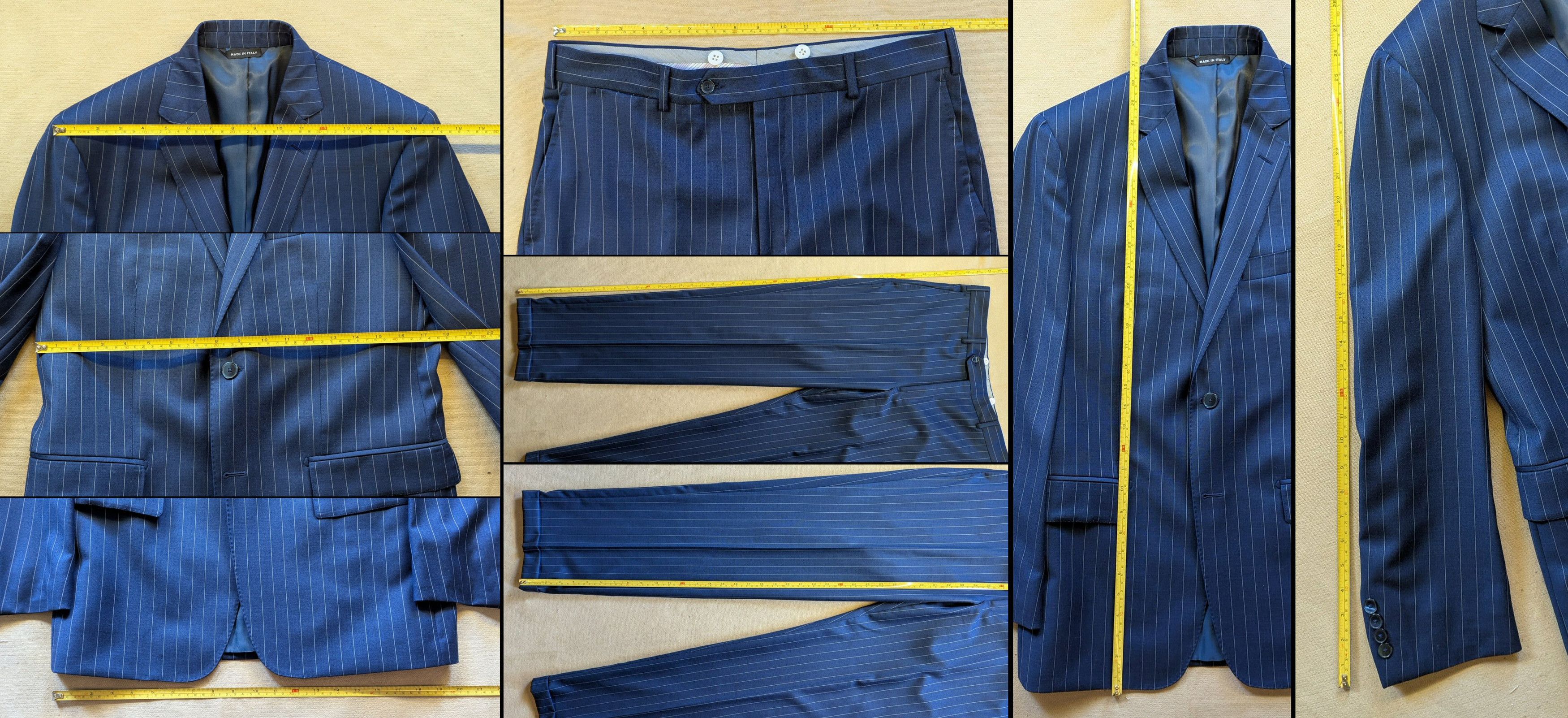 Ike Behar Ike Behar 2-Button Single Breasted Blue Stripe Suit 42R NWT Size 42R - 9 Thumbnail