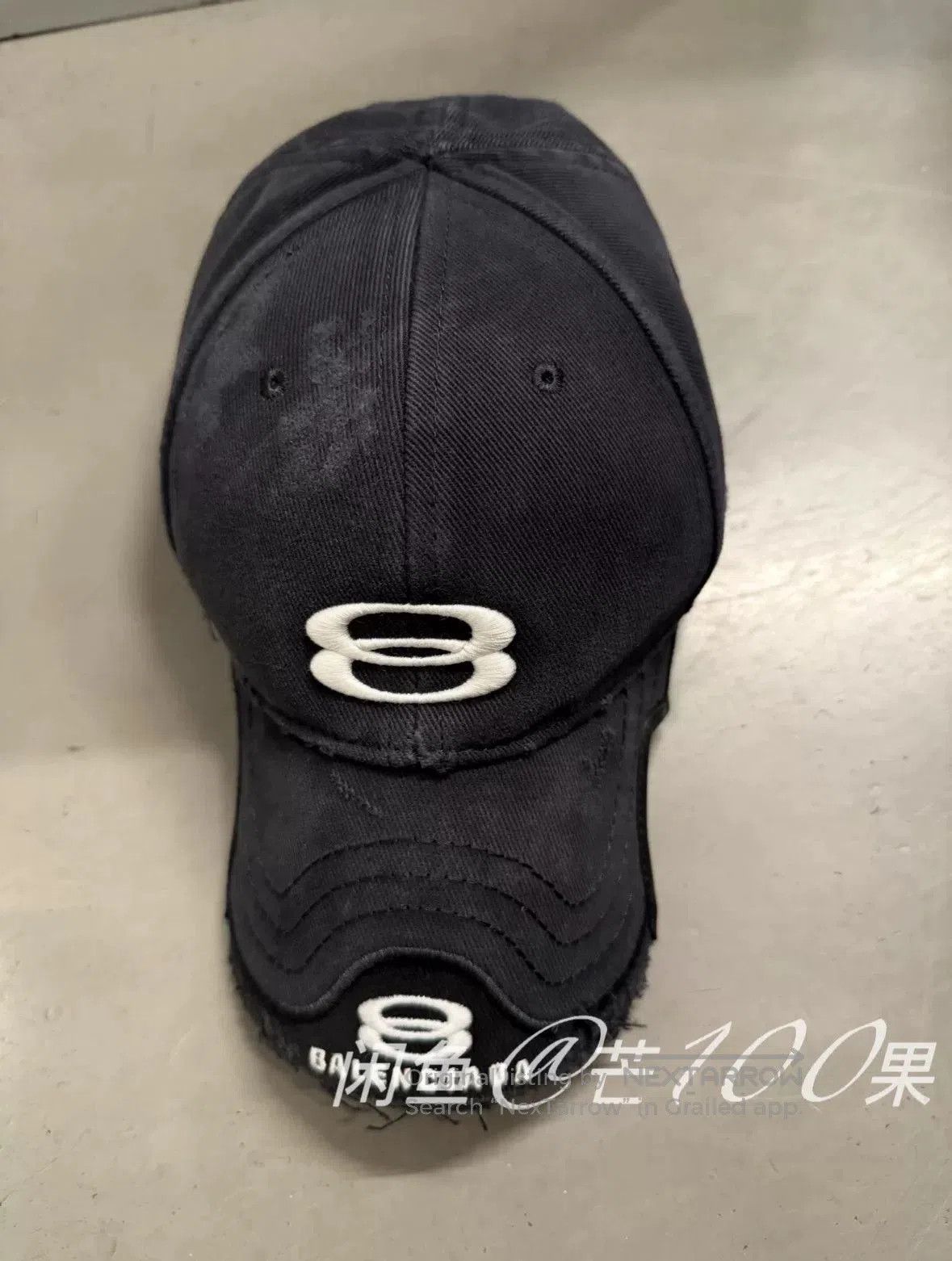 Balenciaga Balenciaga 25 Distressed Patchwork Baseball Cap. Size ONE SIZE - 2 Thumbnail